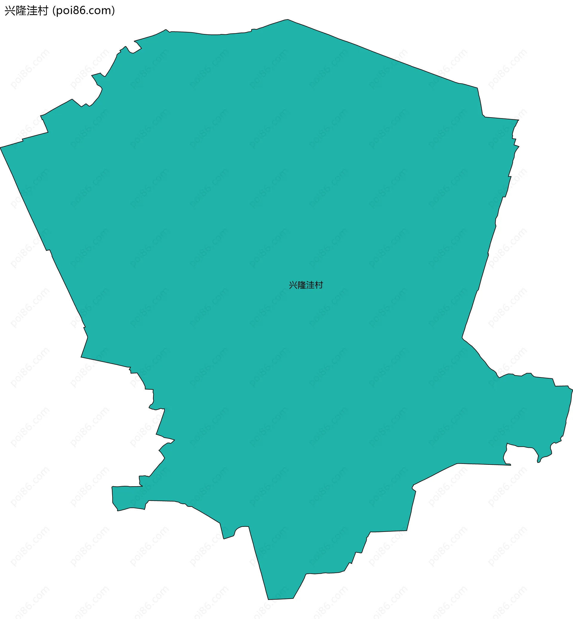 兴隆洼村边界地图