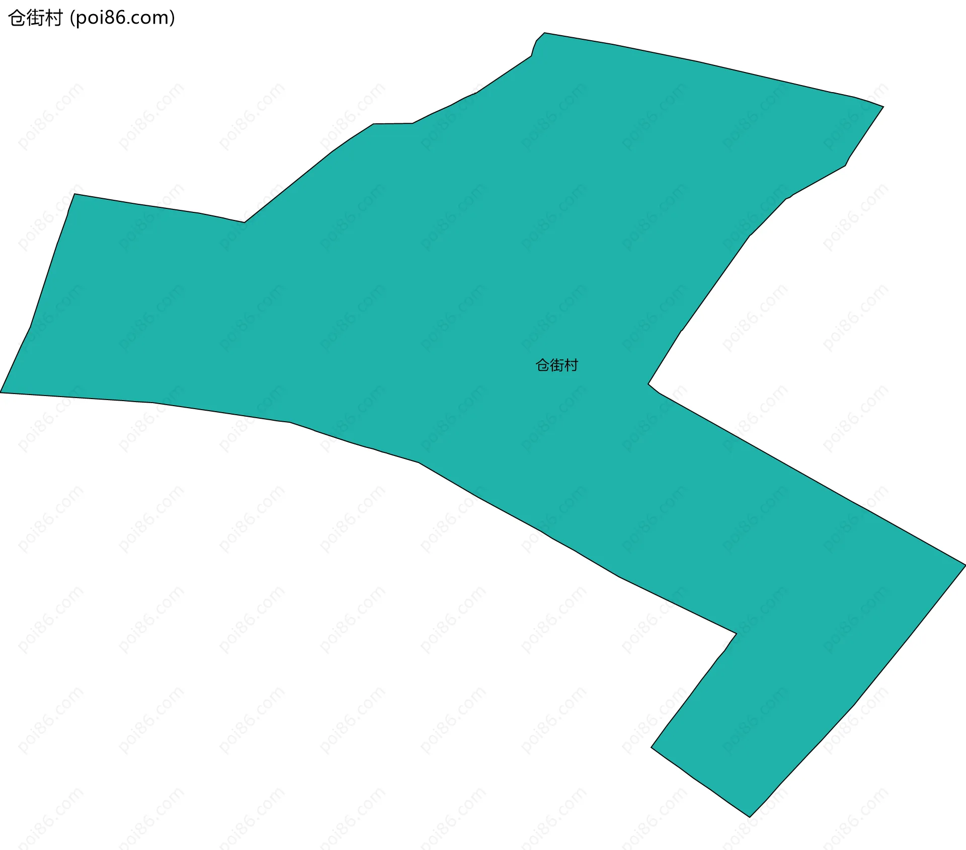 仓街村边界地图