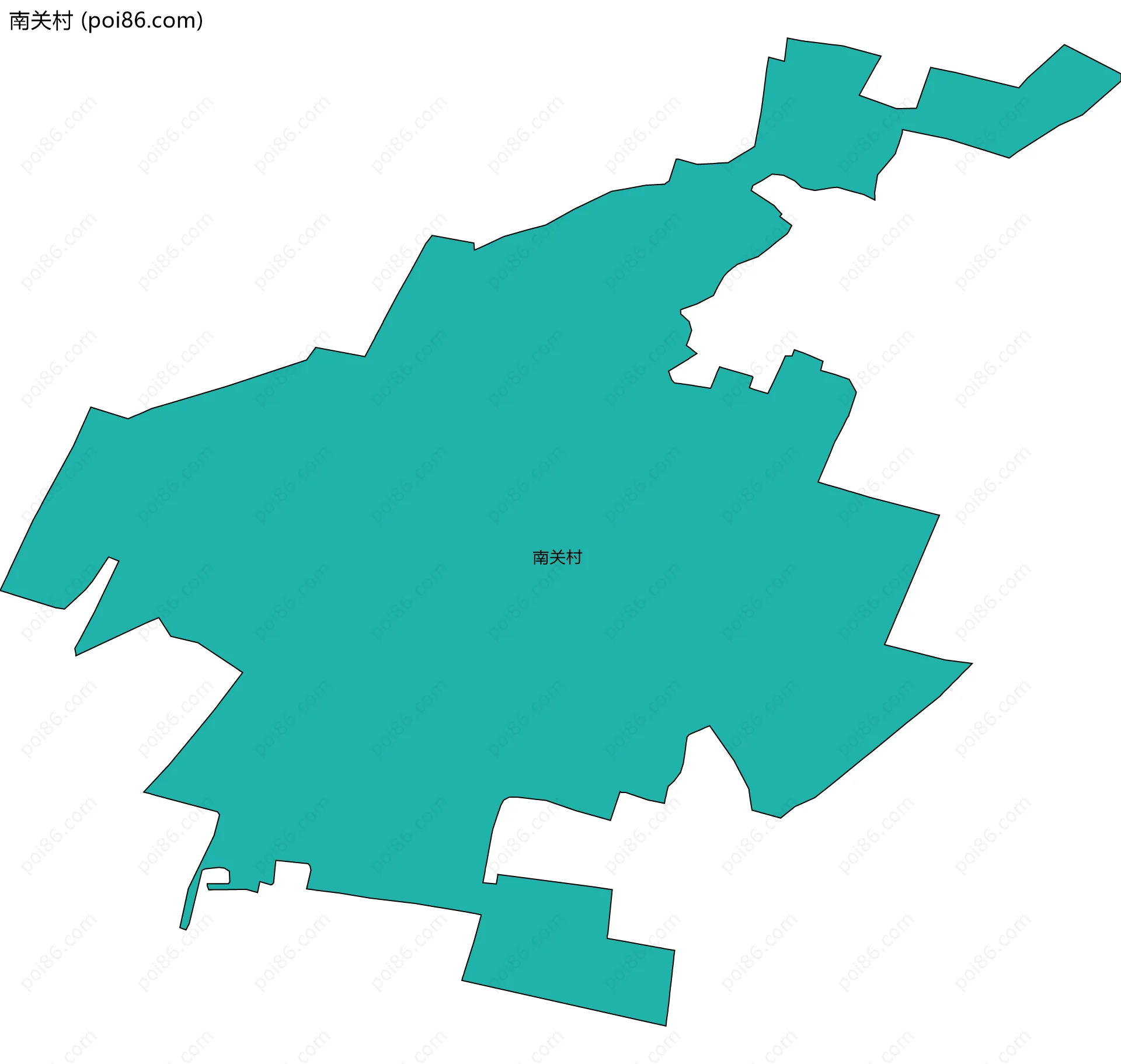 南关村边界地图