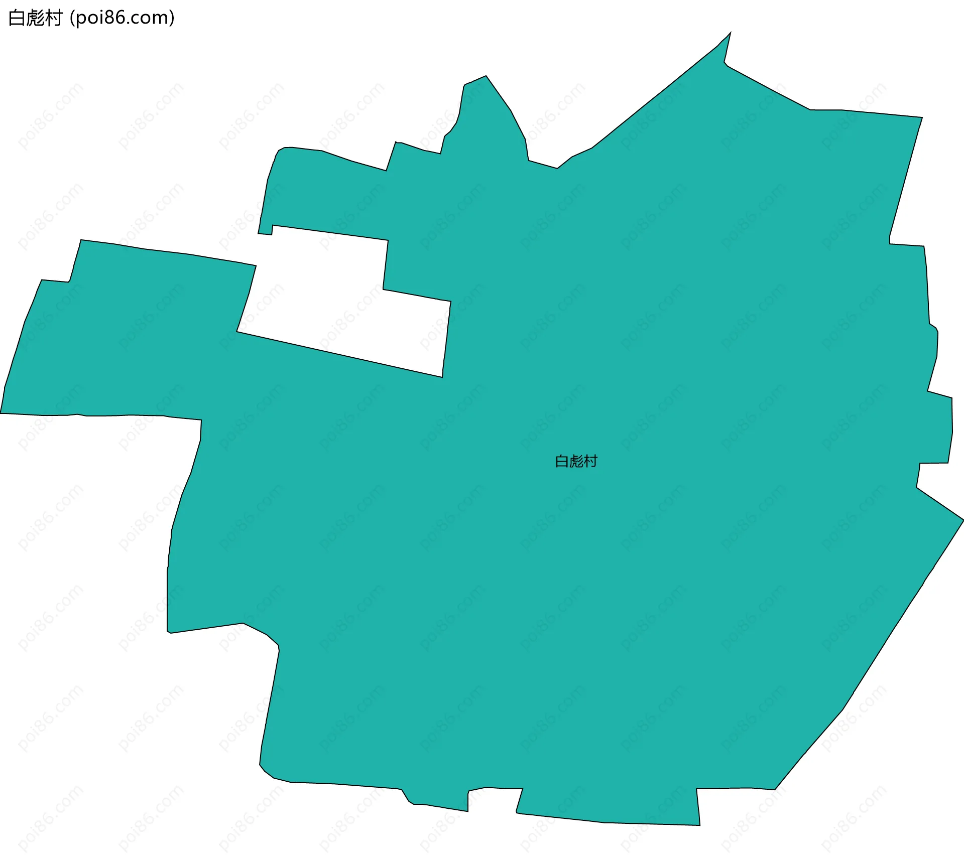白彪村边界地图