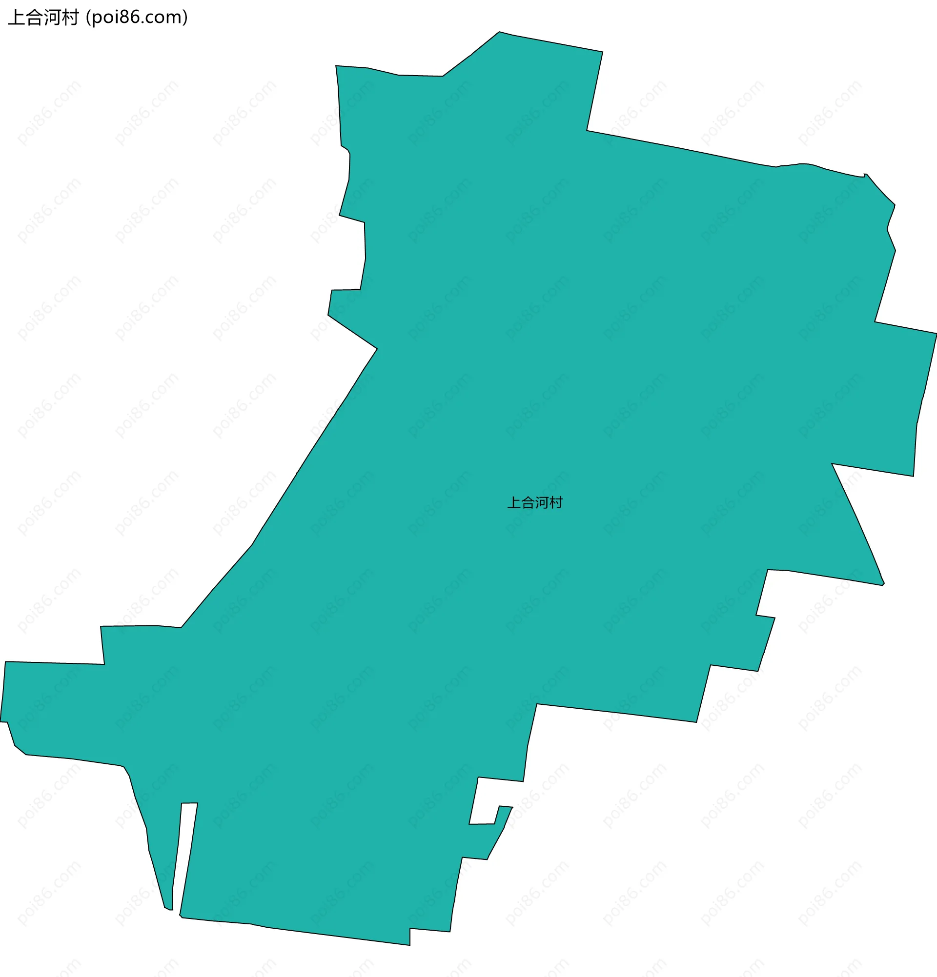 上合河村边界地图