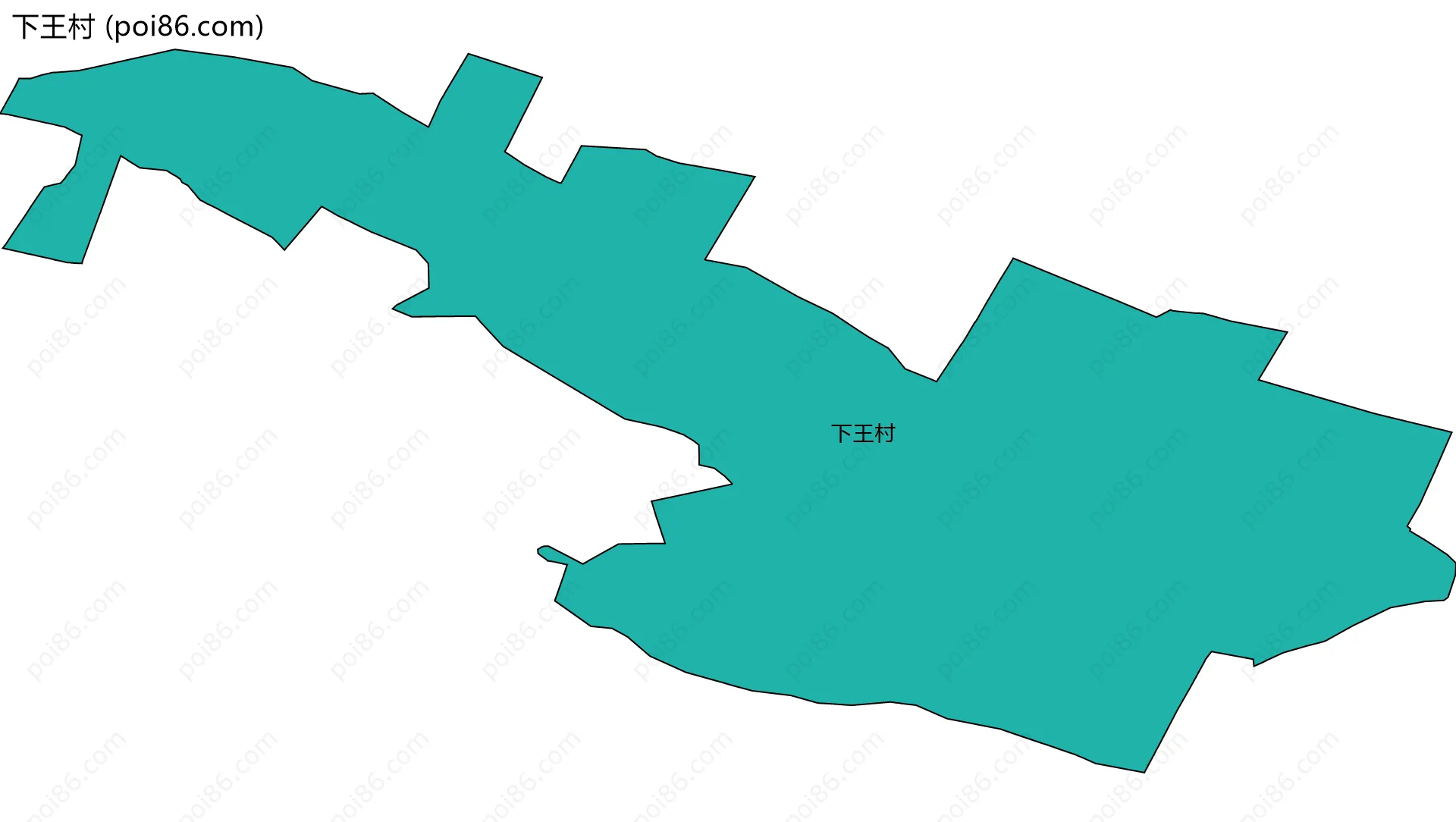 下王村边界地图