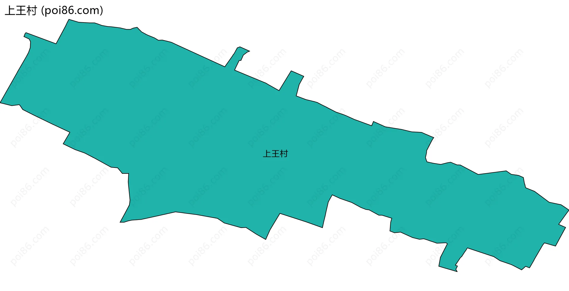 上王村边界地图