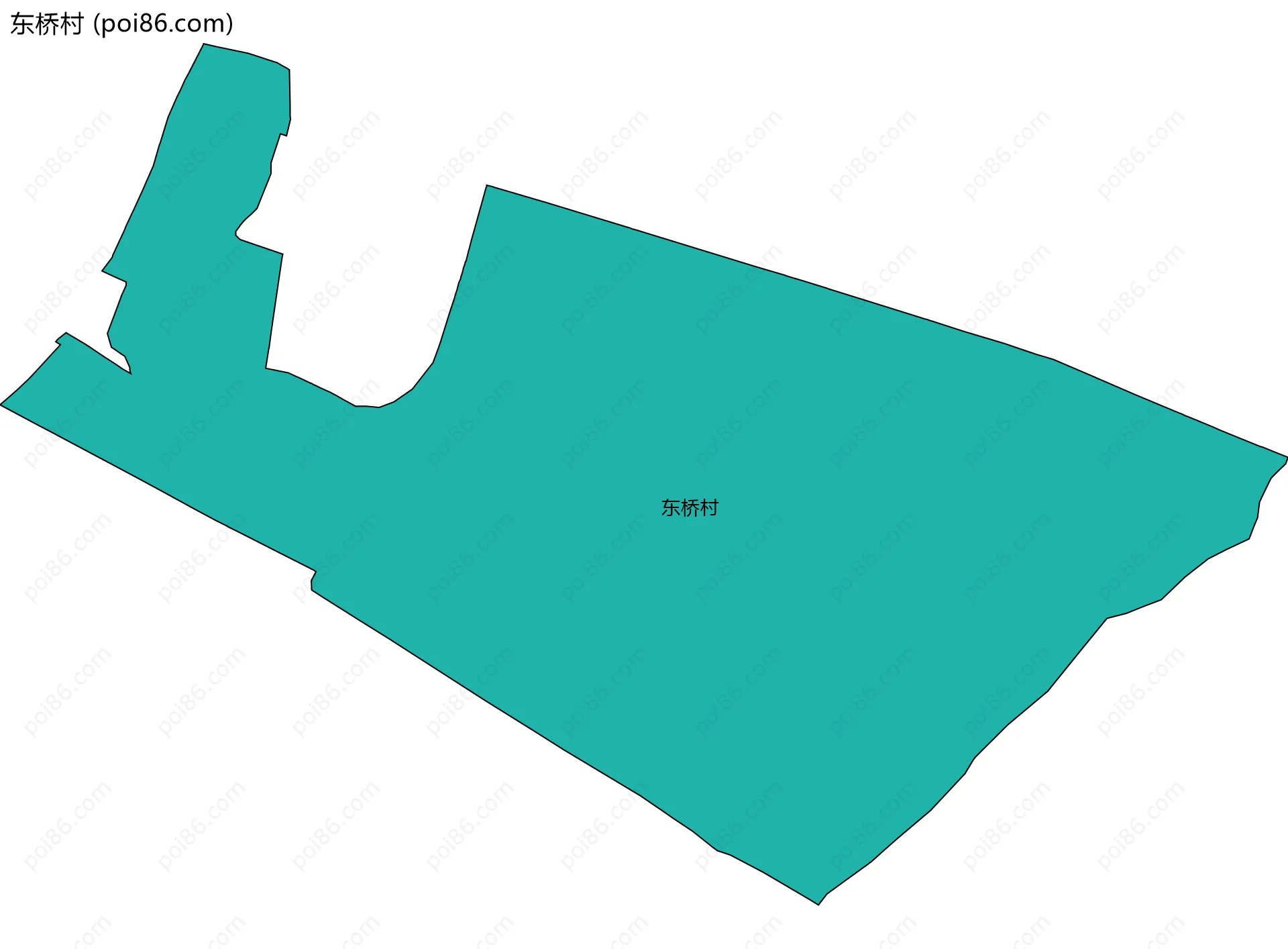 东桥村边界地图