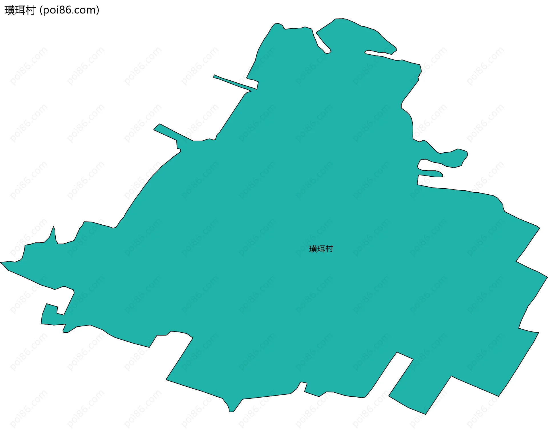璜珥村边界地图