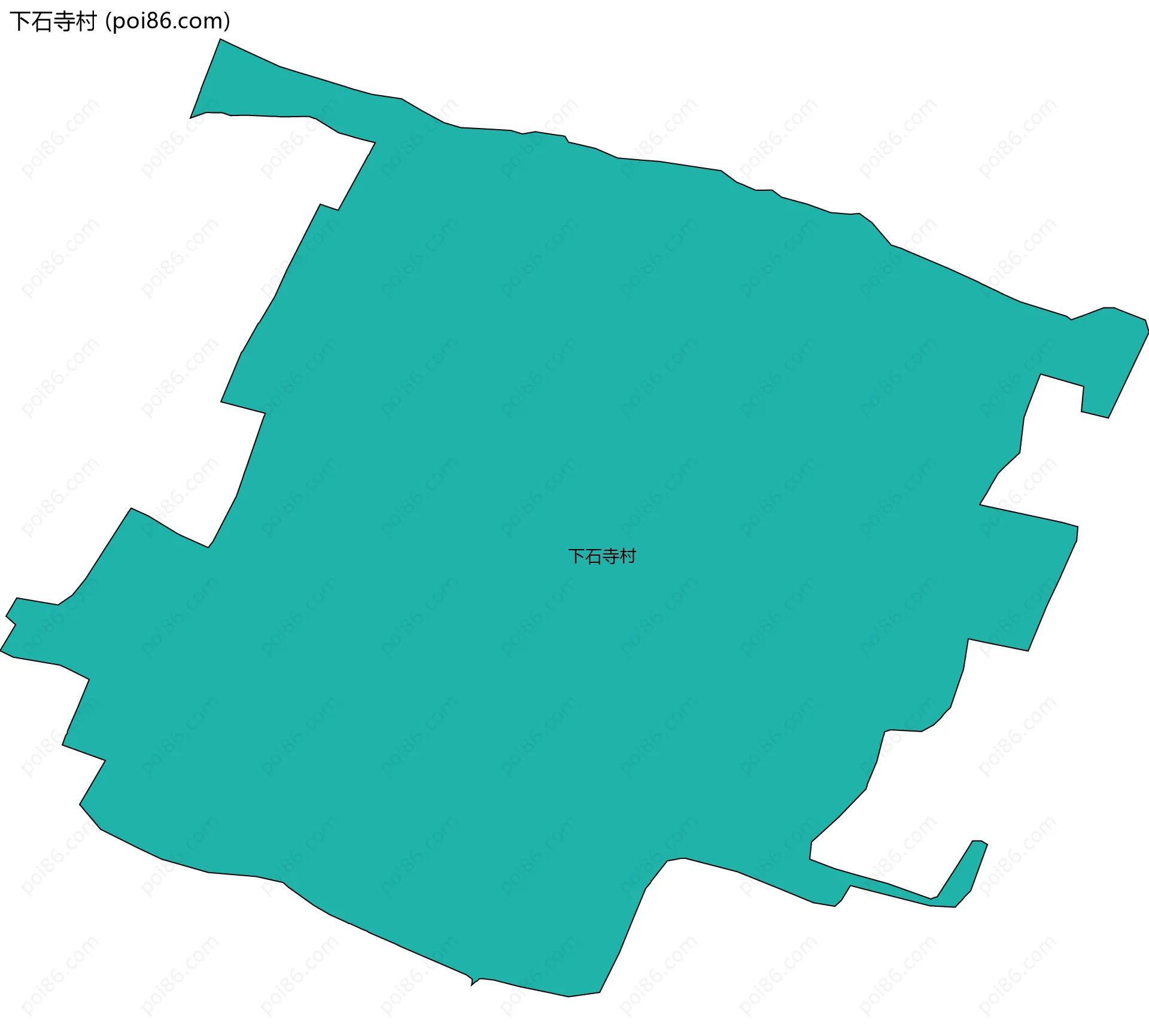 下石寺村边界地图