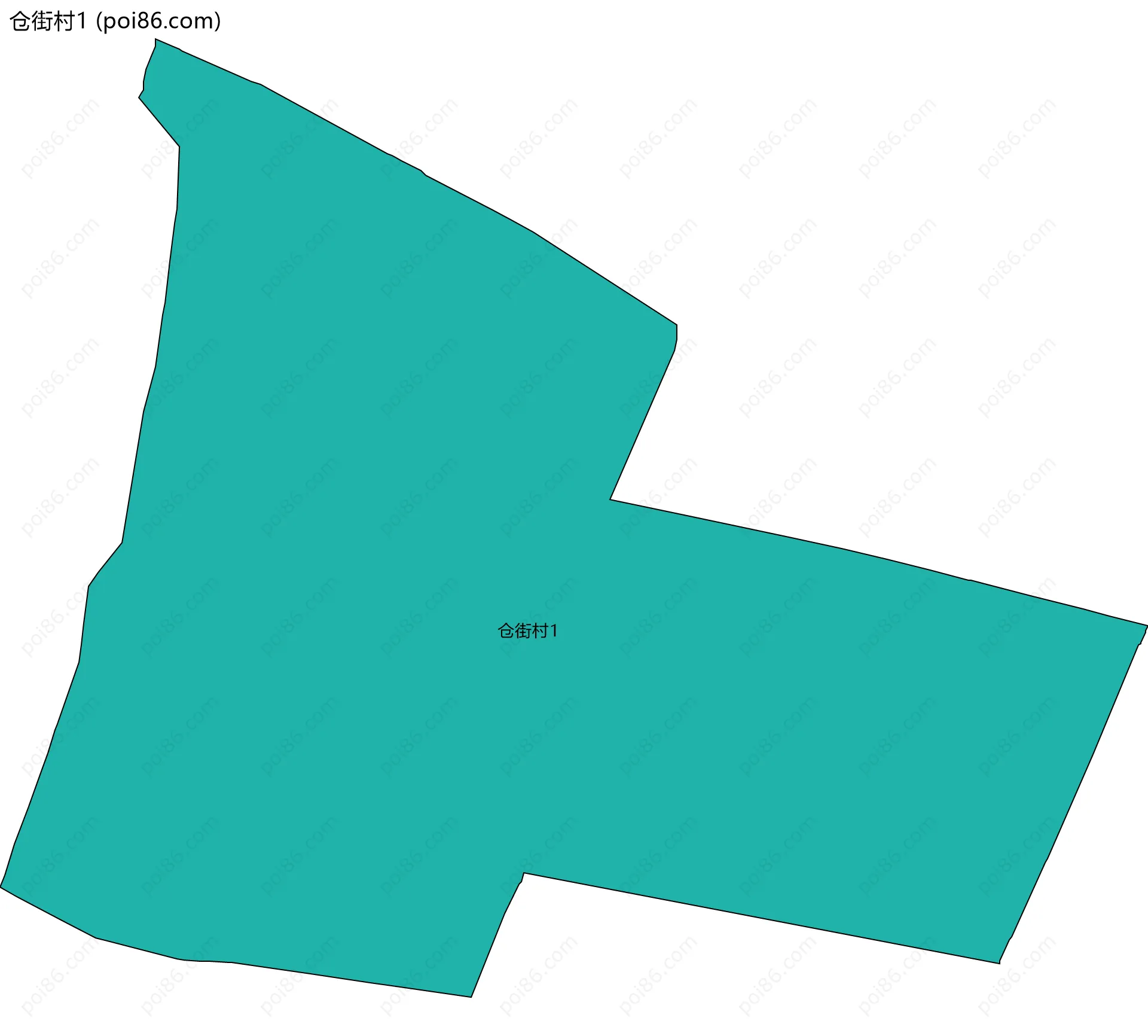仓街村1边界地图
