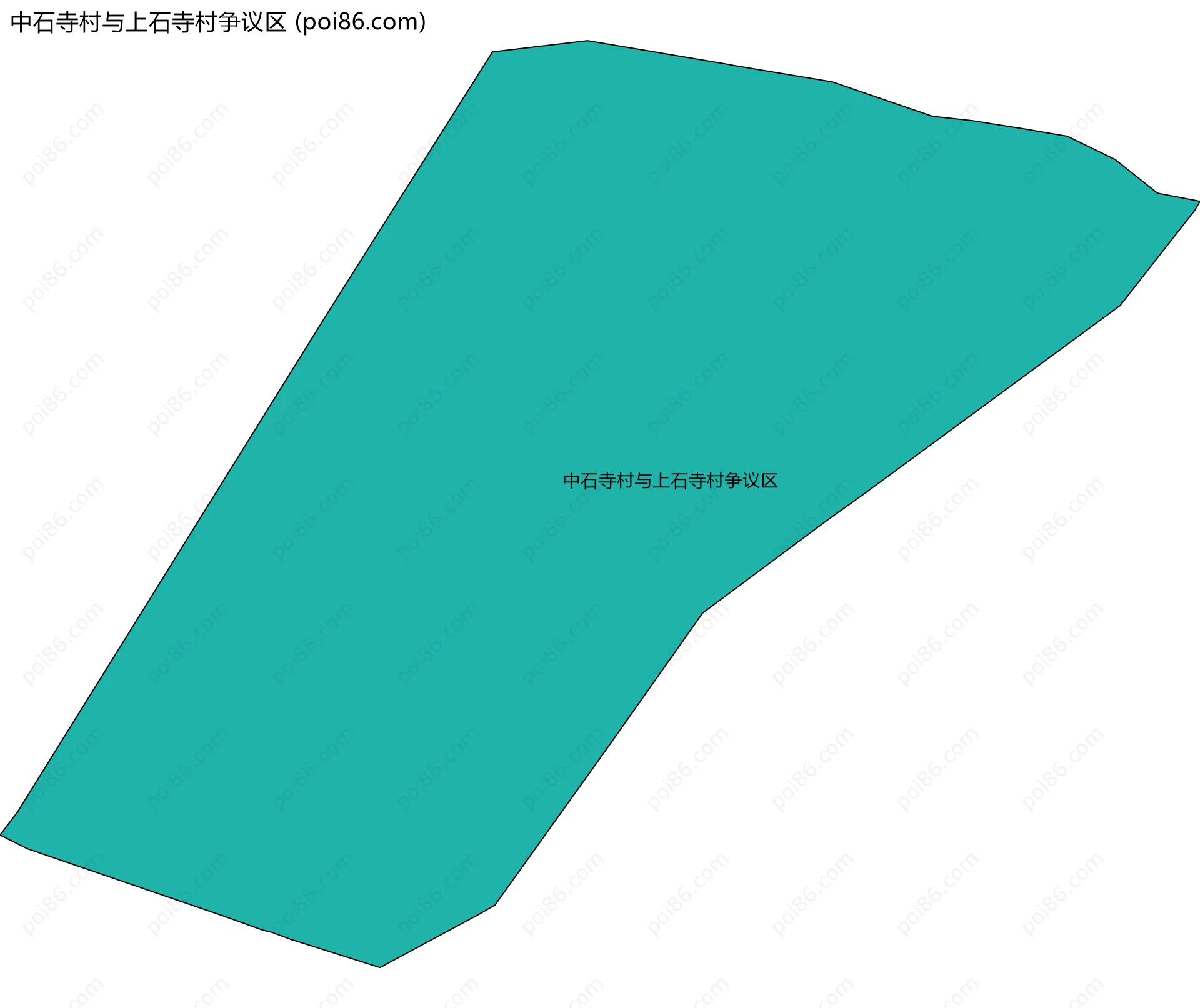 中石寺村与上石寺村争议区边界地图