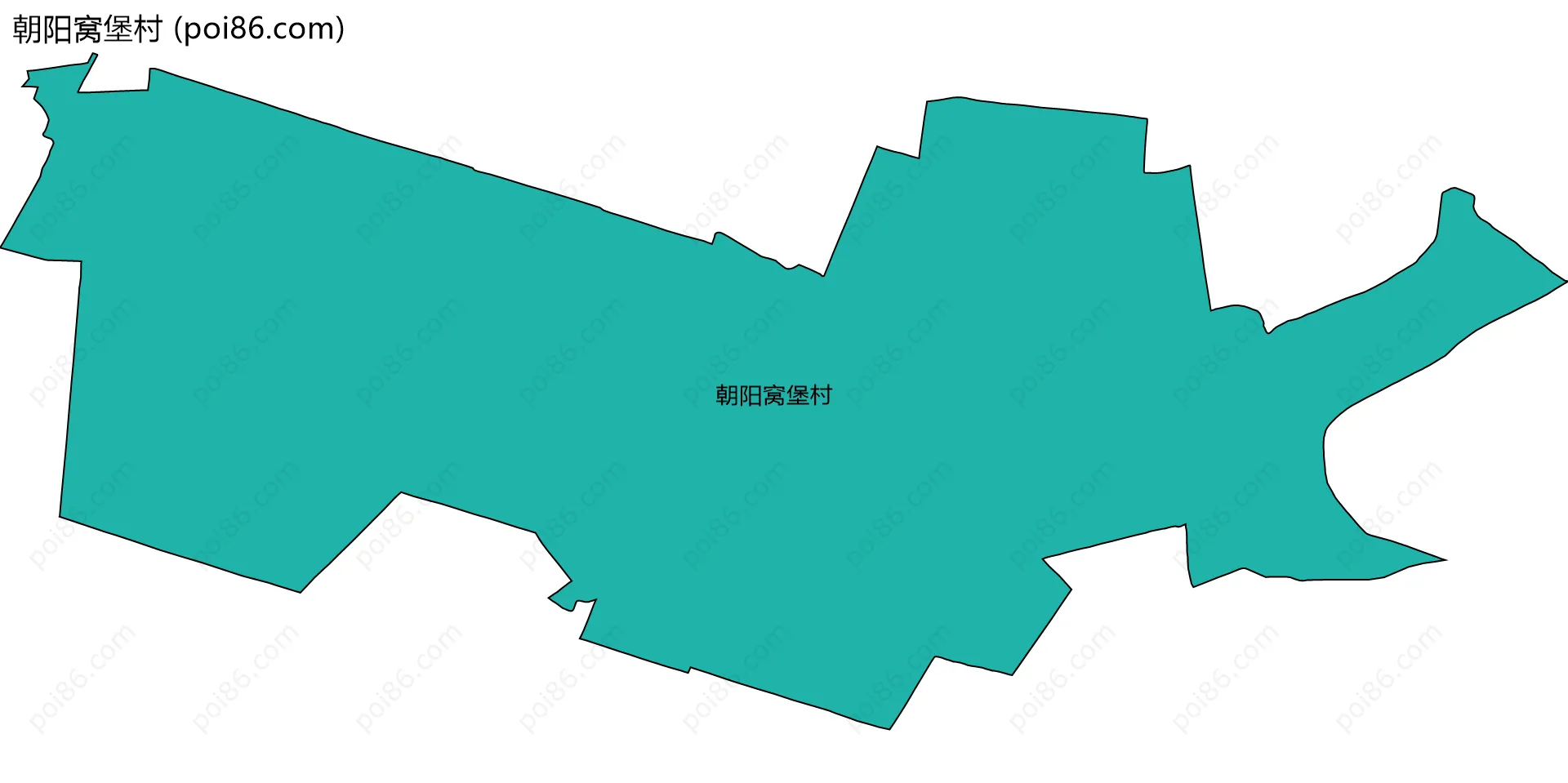 朝阳窝堡村边界地图