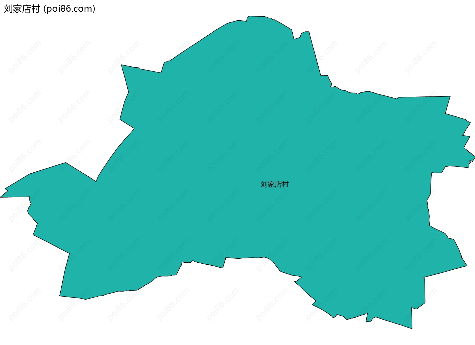 刘家店村边界地图