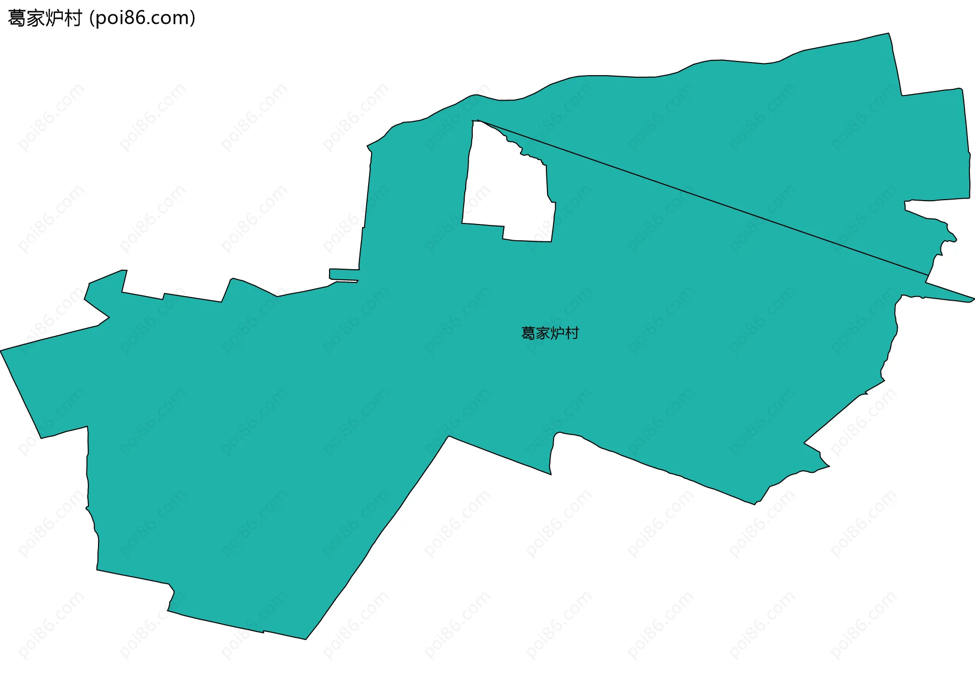 葛家炉村边界地图