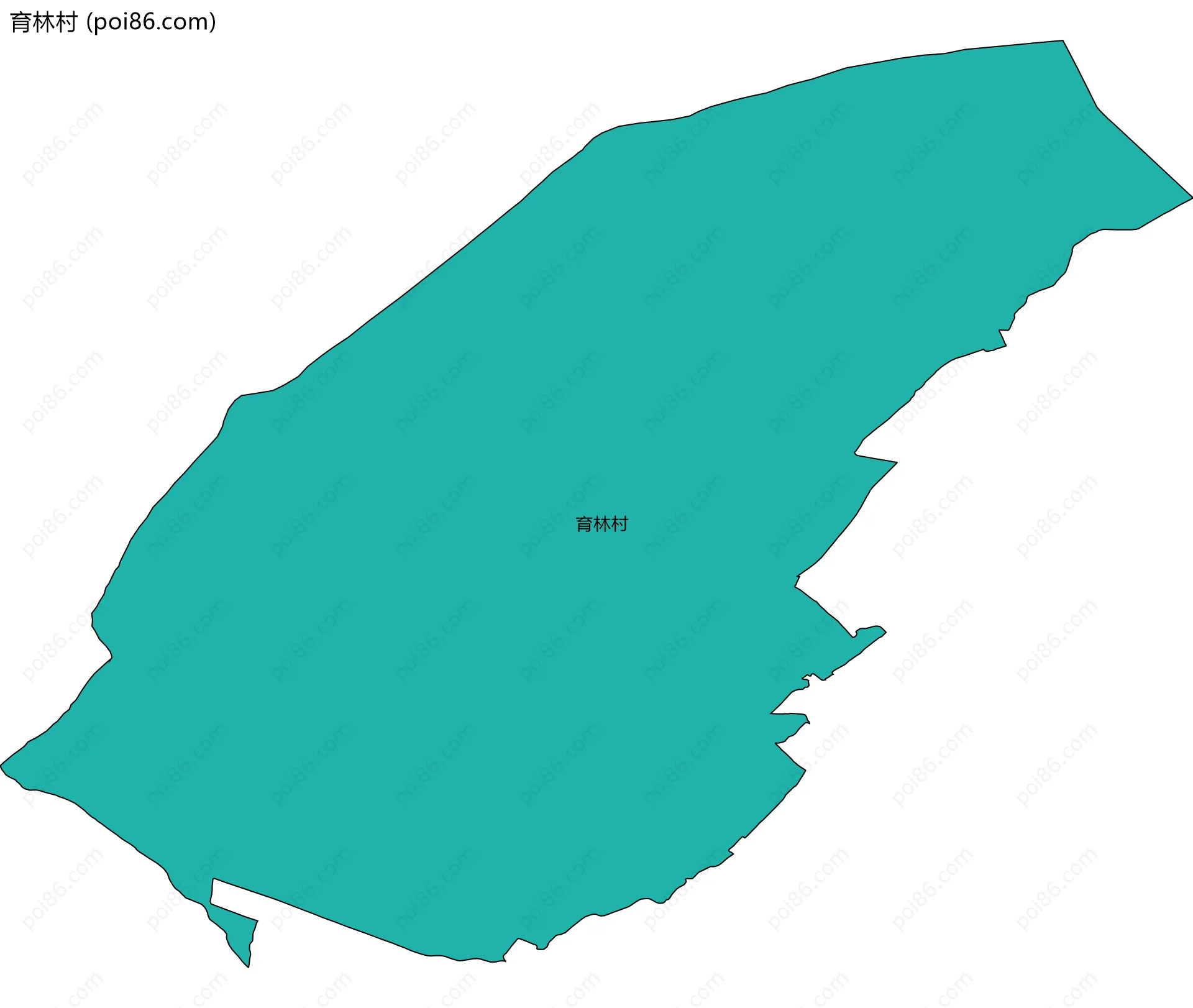 育林村边界地图