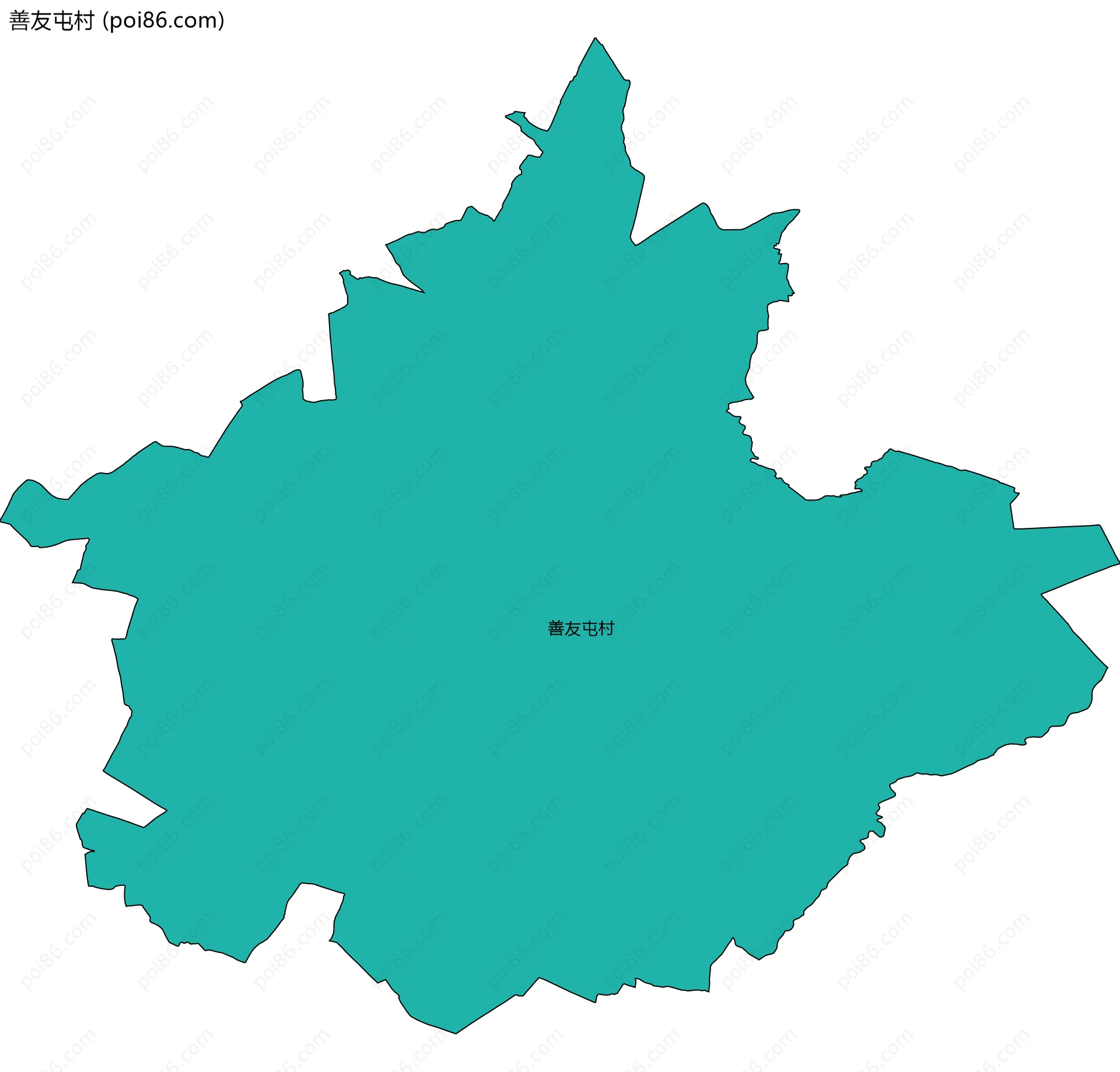 善友屯村边界地图