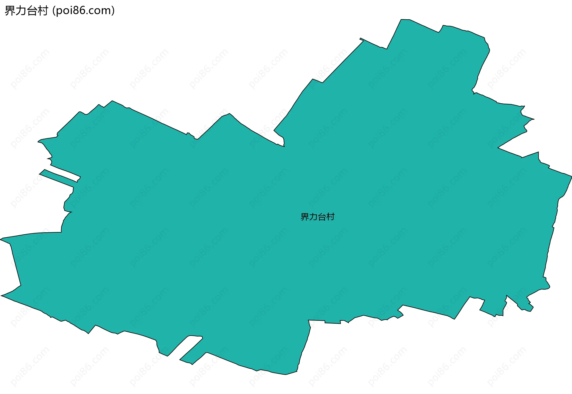 界力台村边界地图