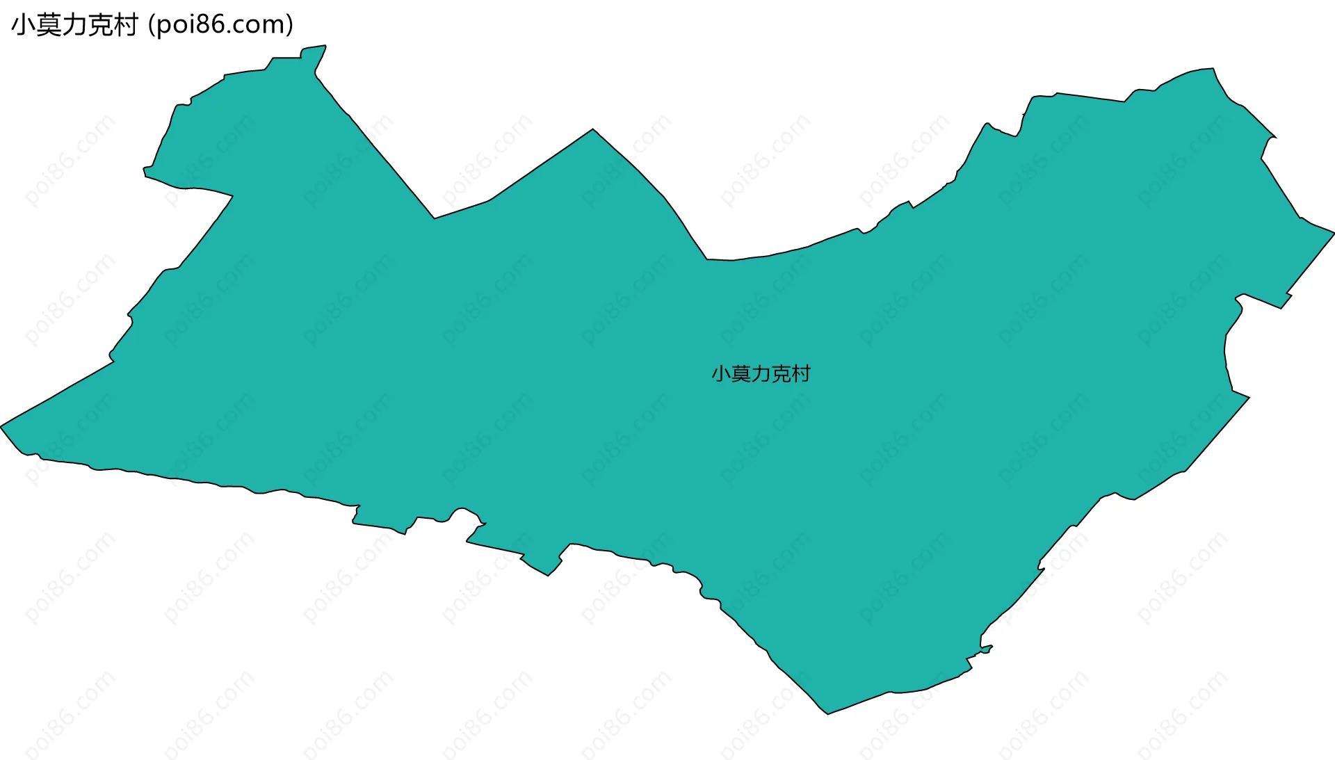 小莫力克村边界地图