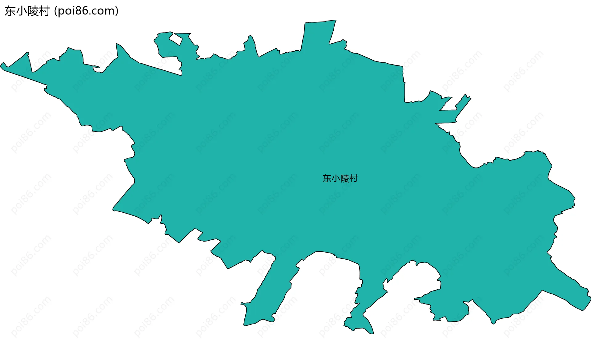 东小陵村边界地图