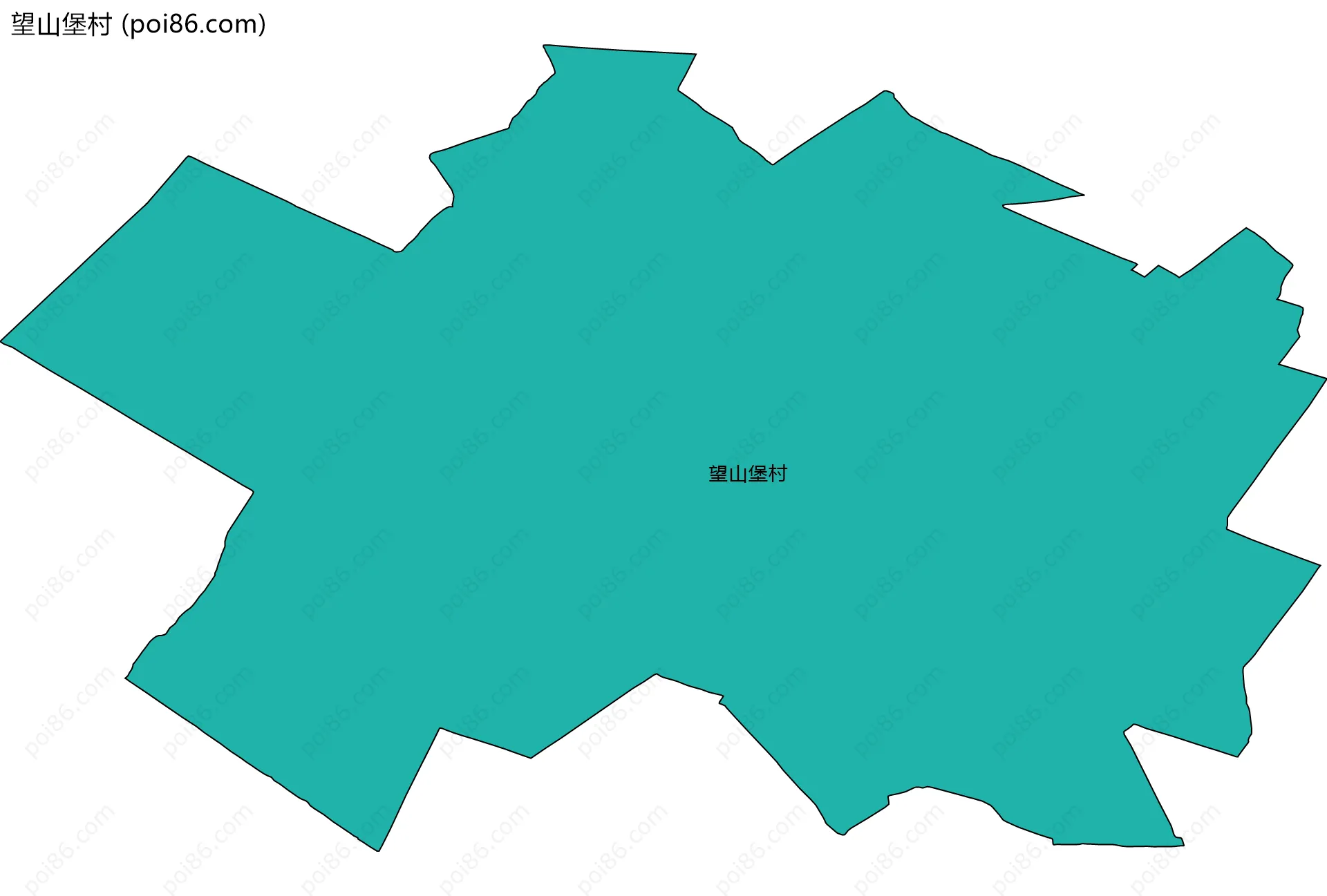 望山堡村边界地图