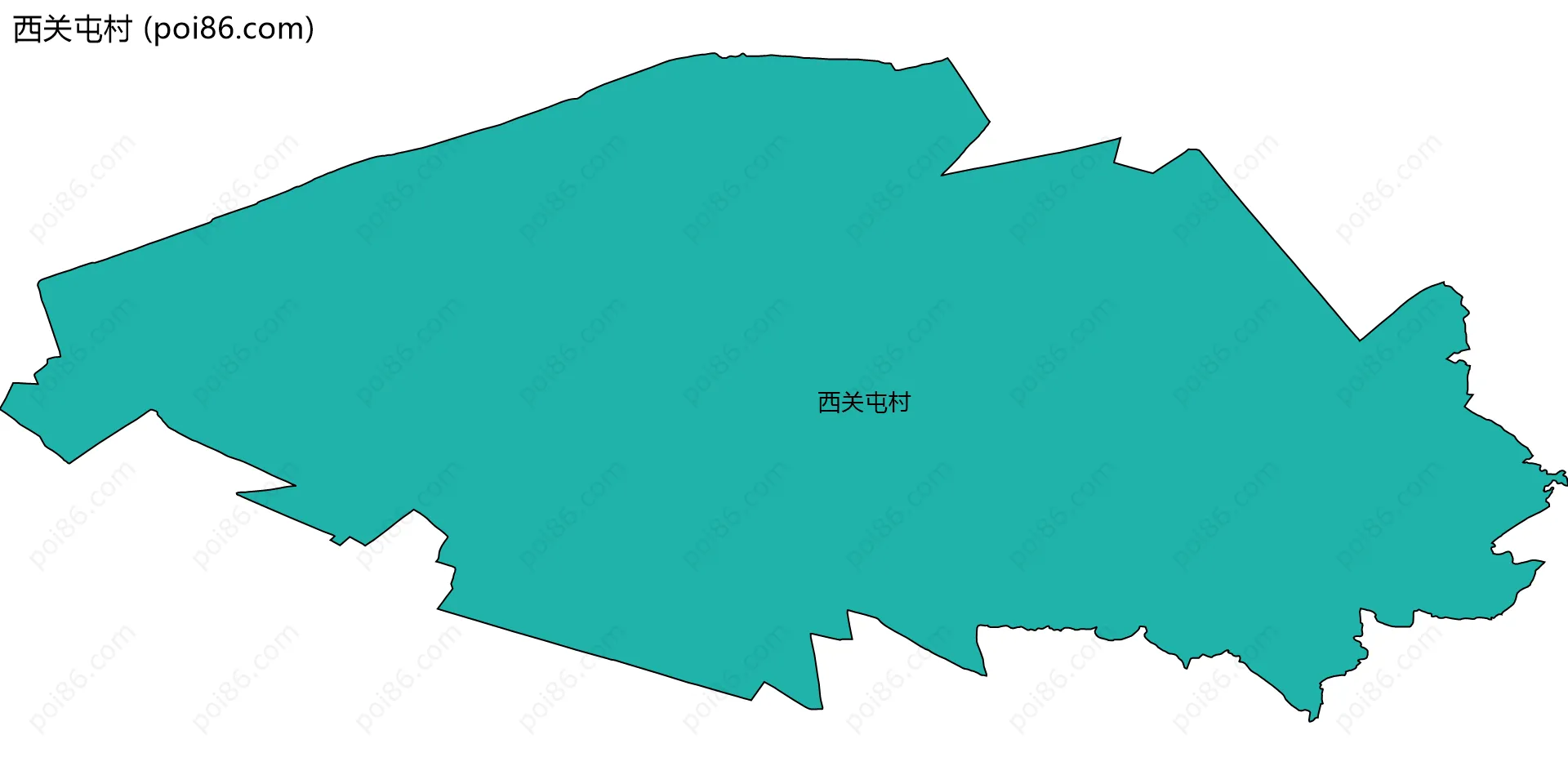 西关屯村边界地图