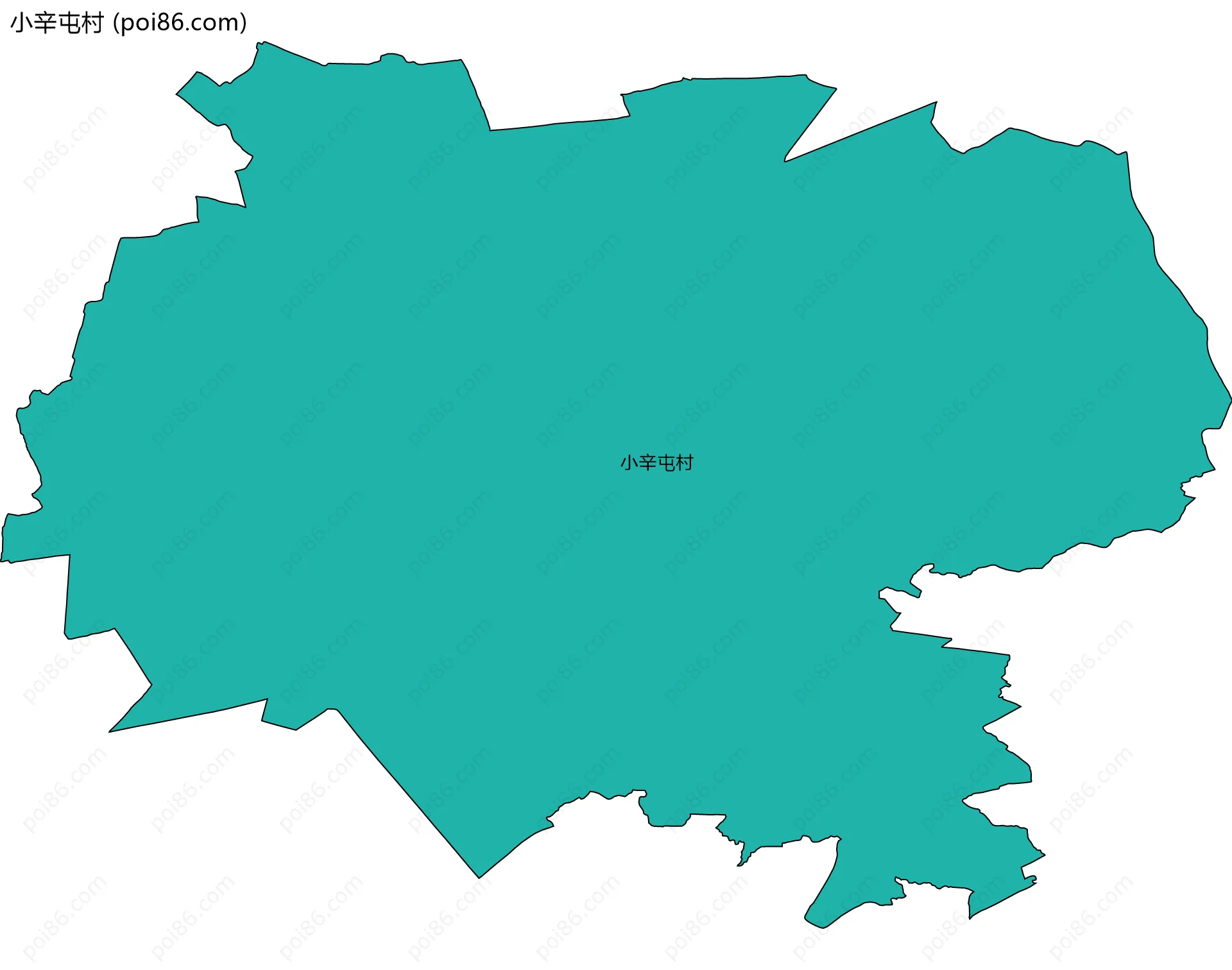 小辛屯村边界地图