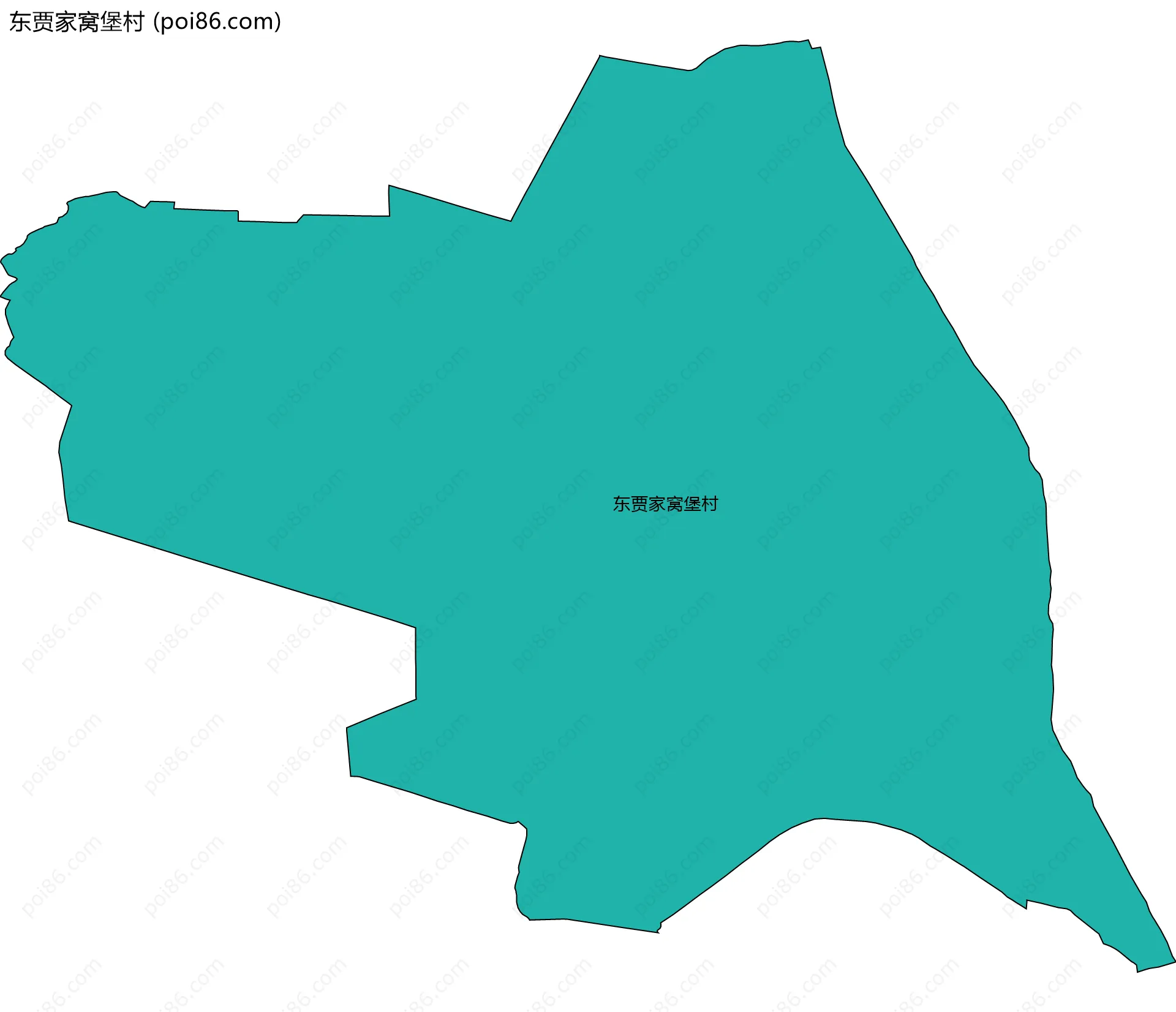 东贾家窝堡村边界地图