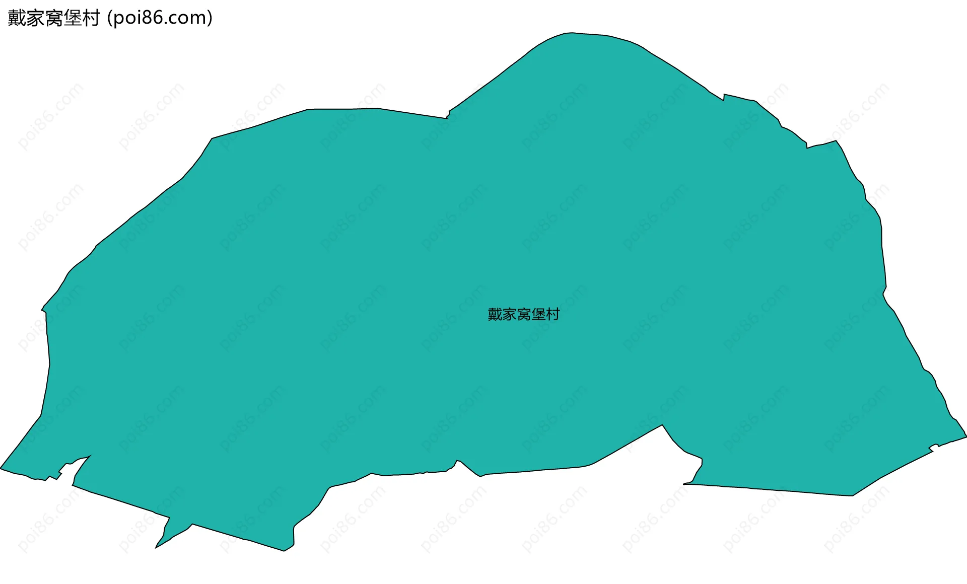戴家窝堡村边界地图