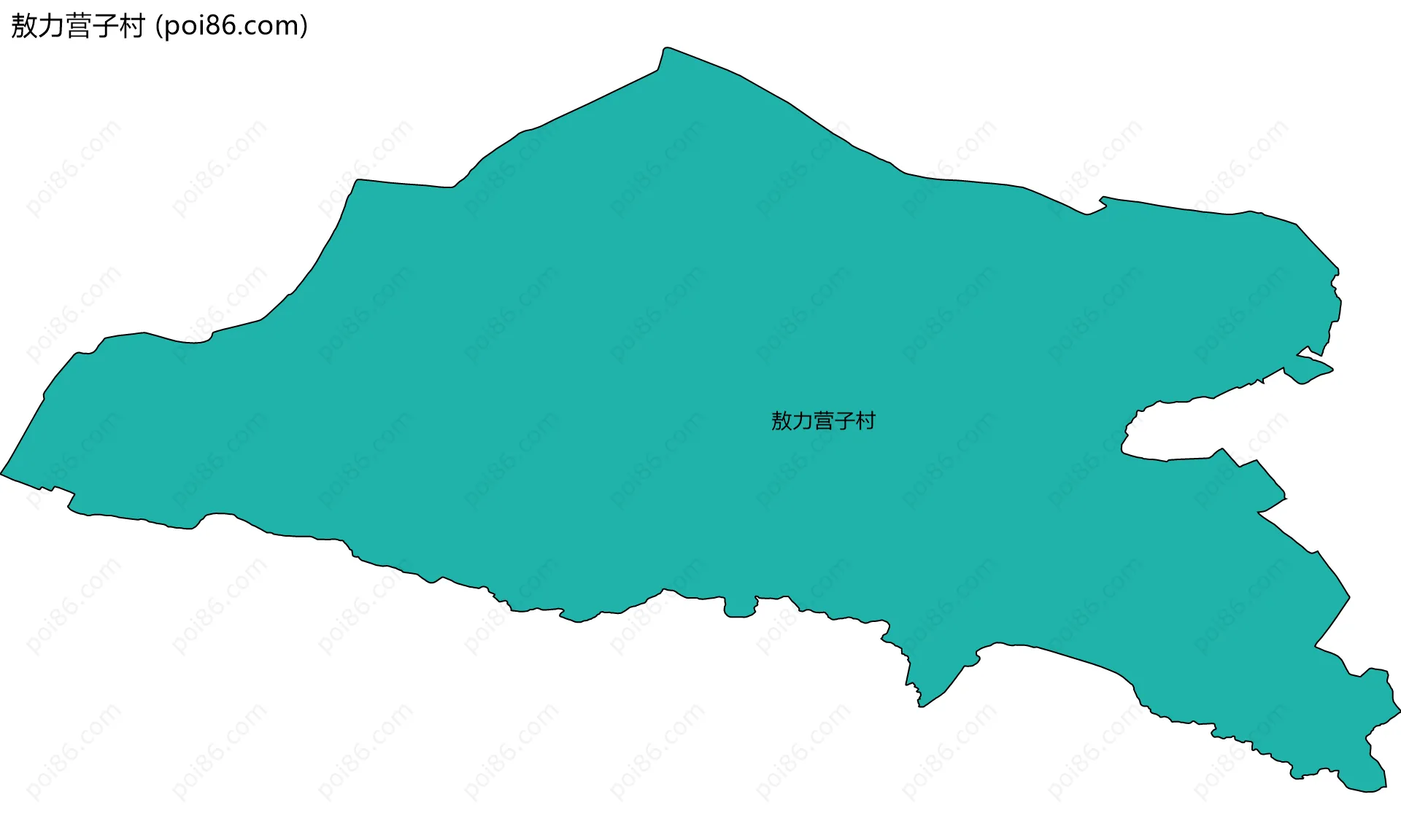 敖力营子村边界地图