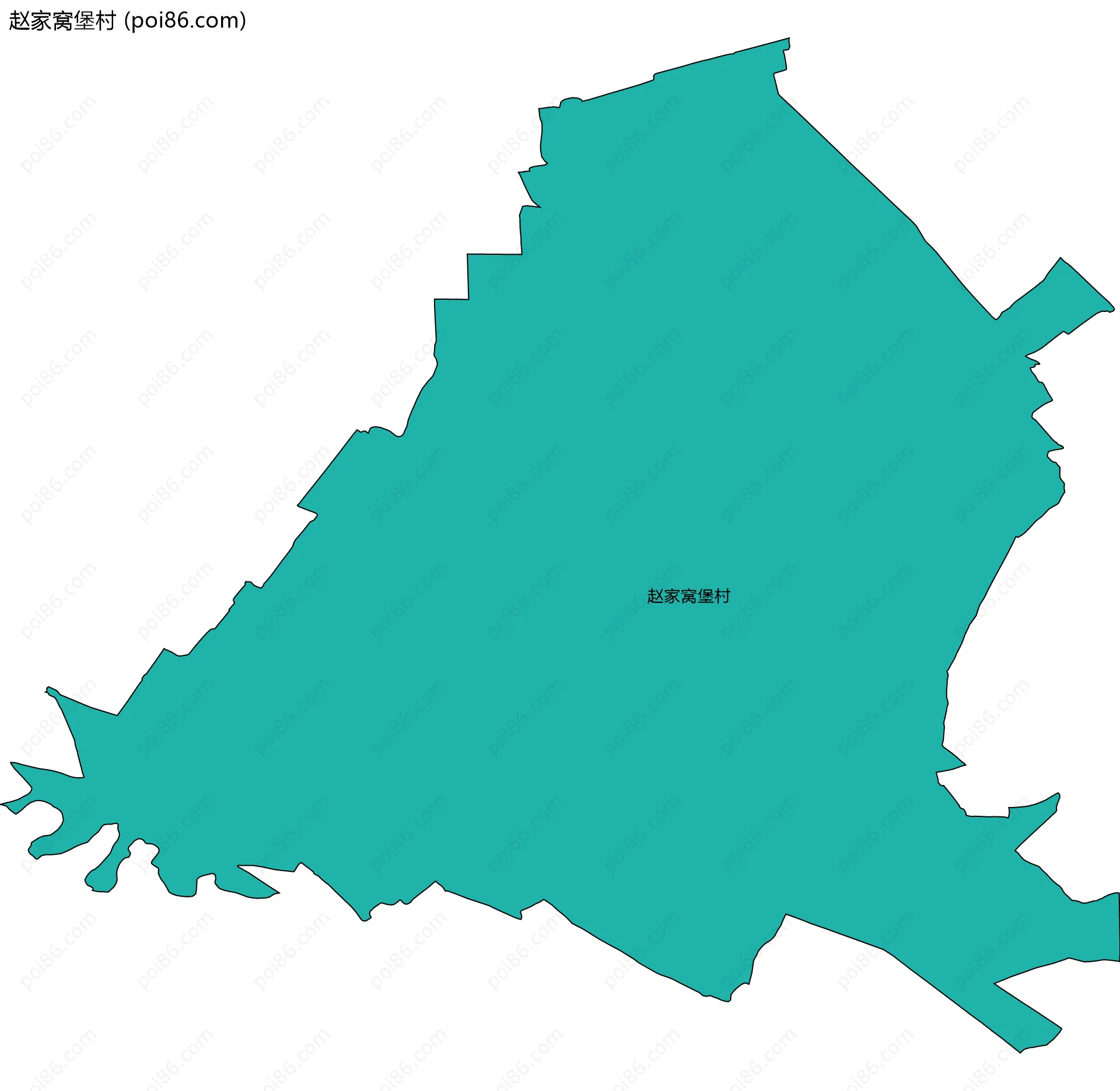 赵家窝堡村边界地图