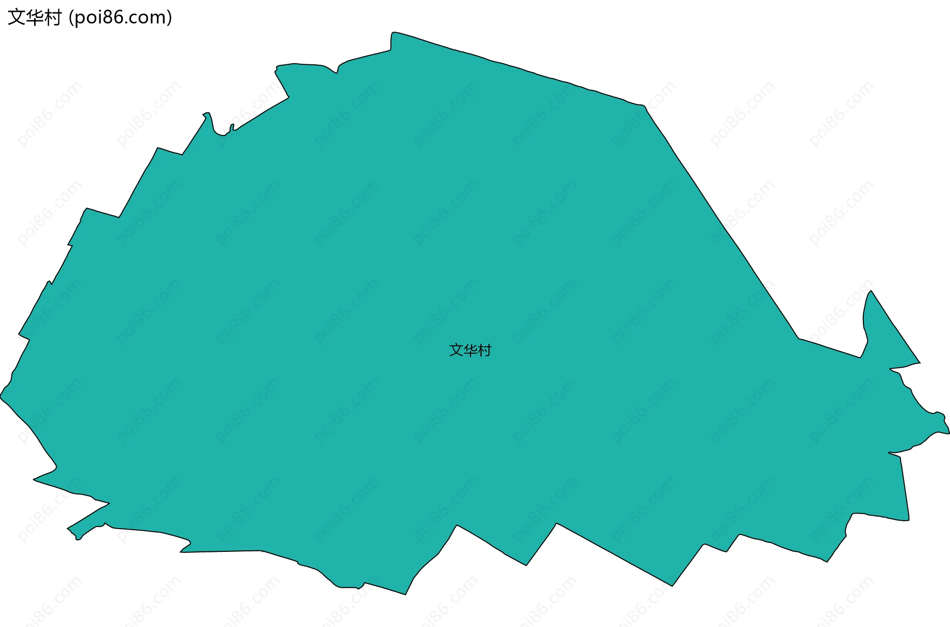 文华村边界地图