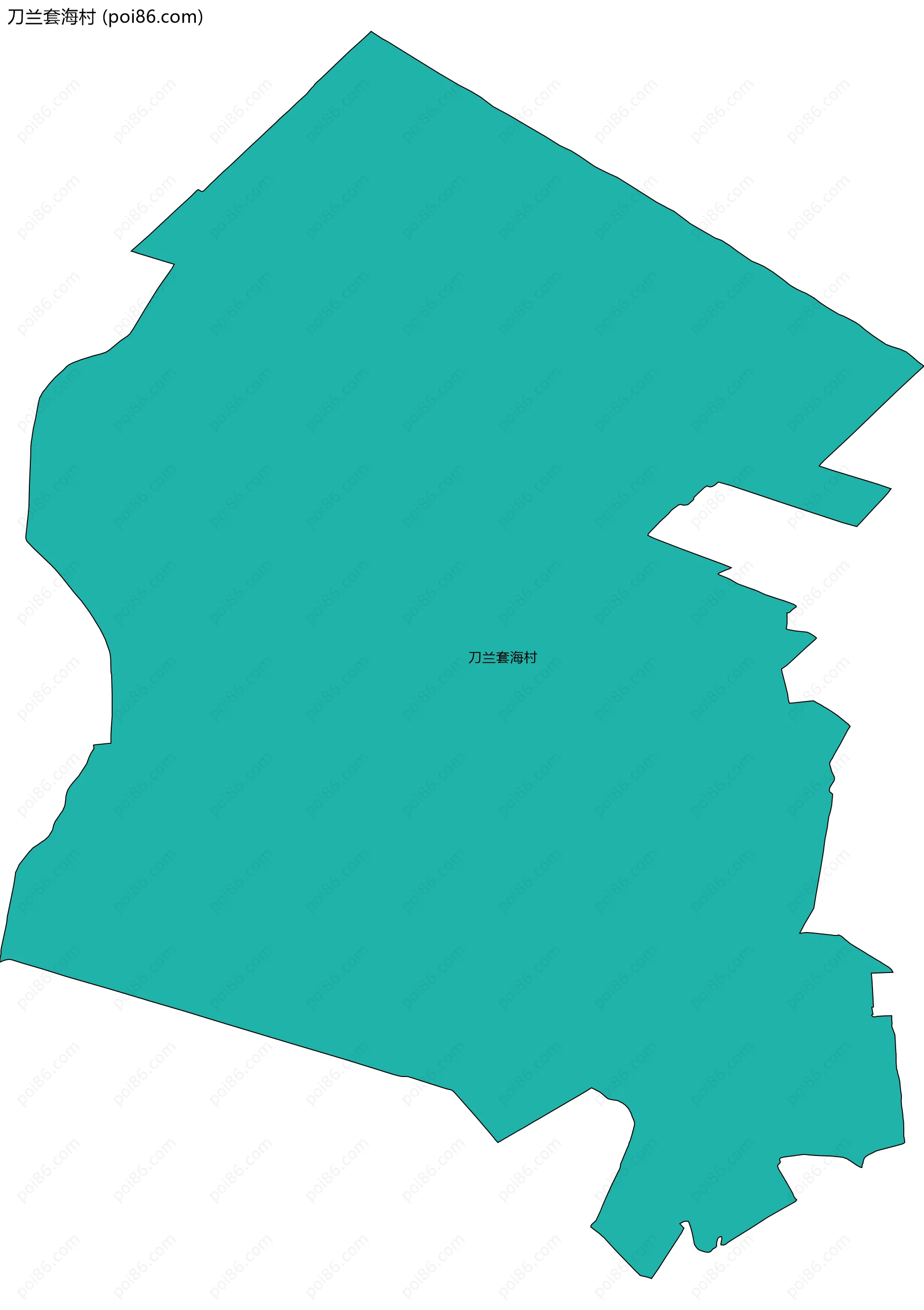 刀兰套海村边界地图