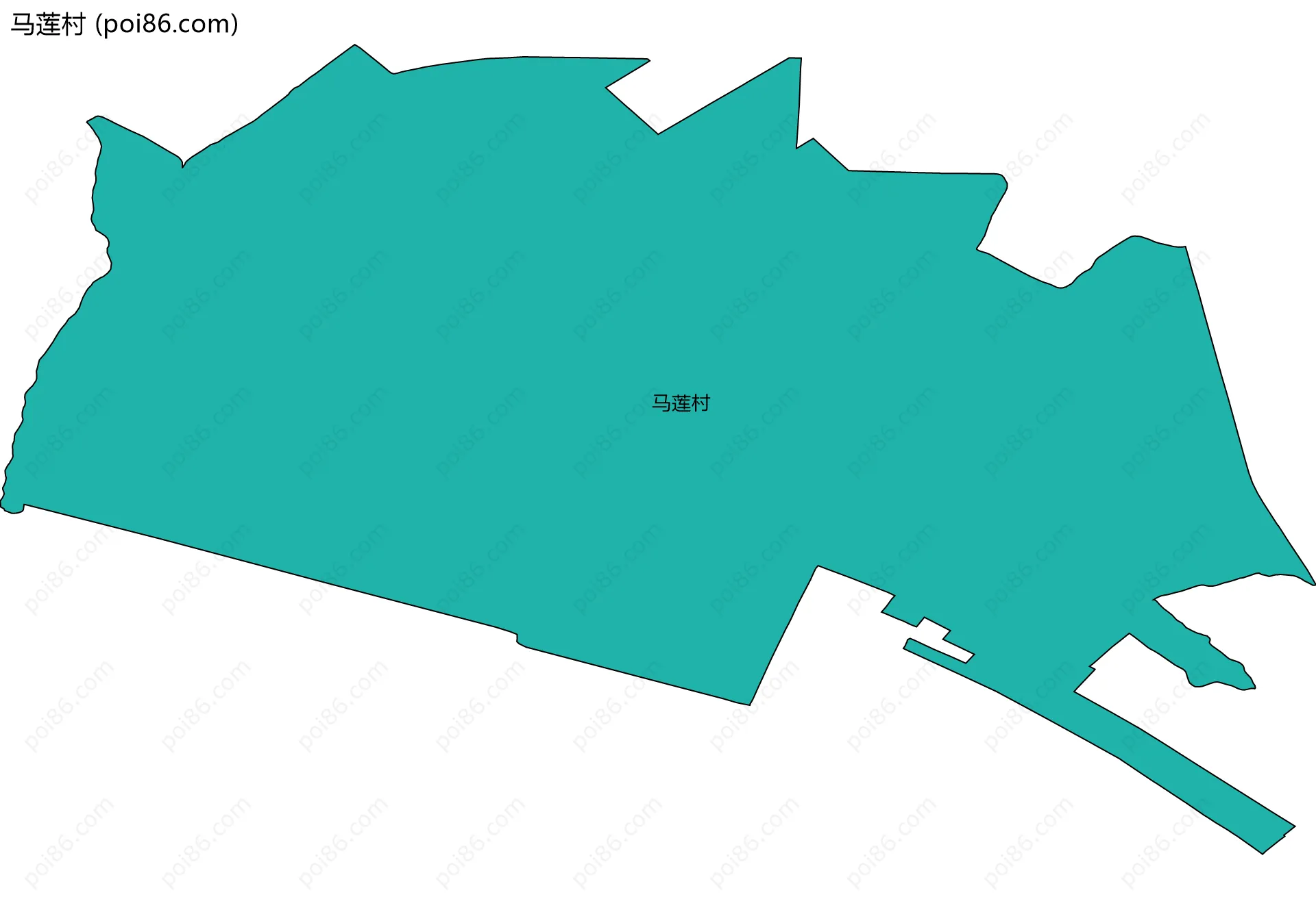 马莲村边界地图
