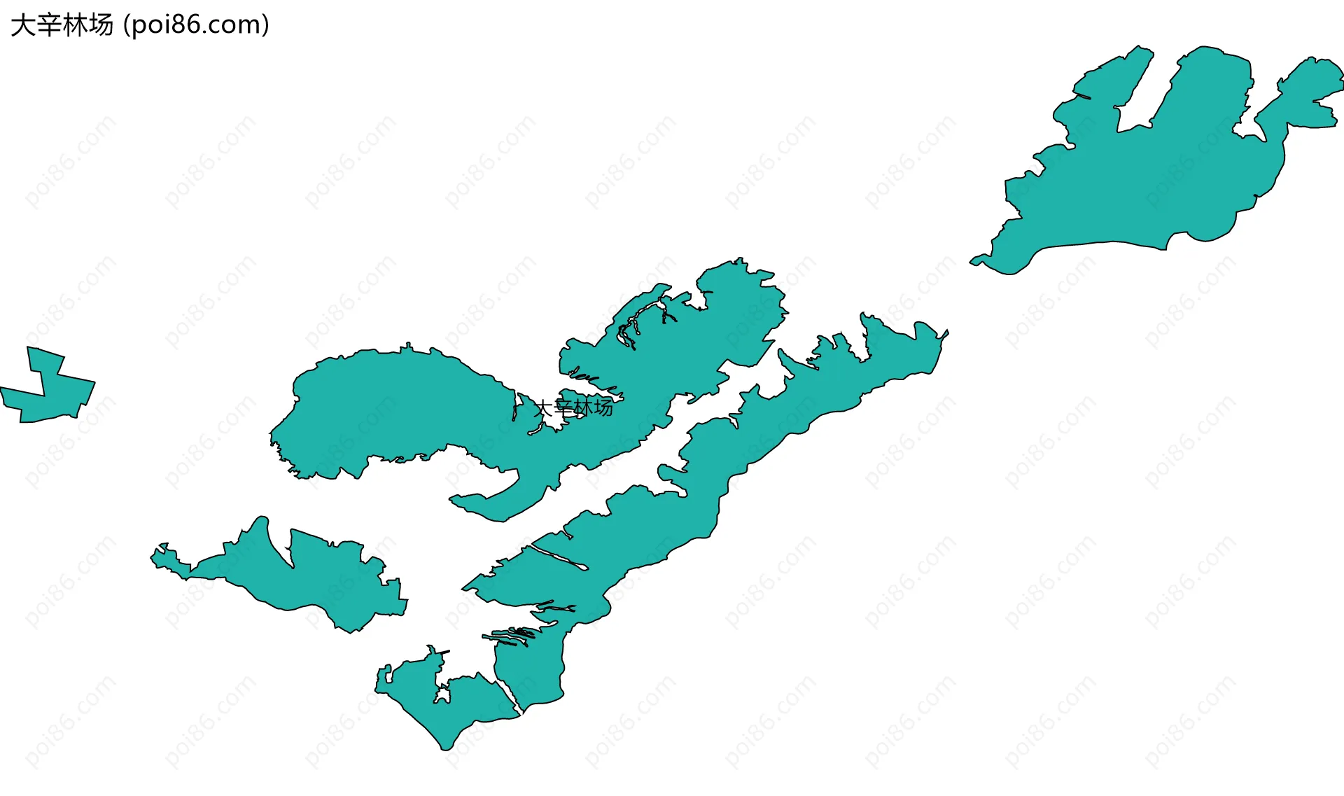 大辛林场边界地图