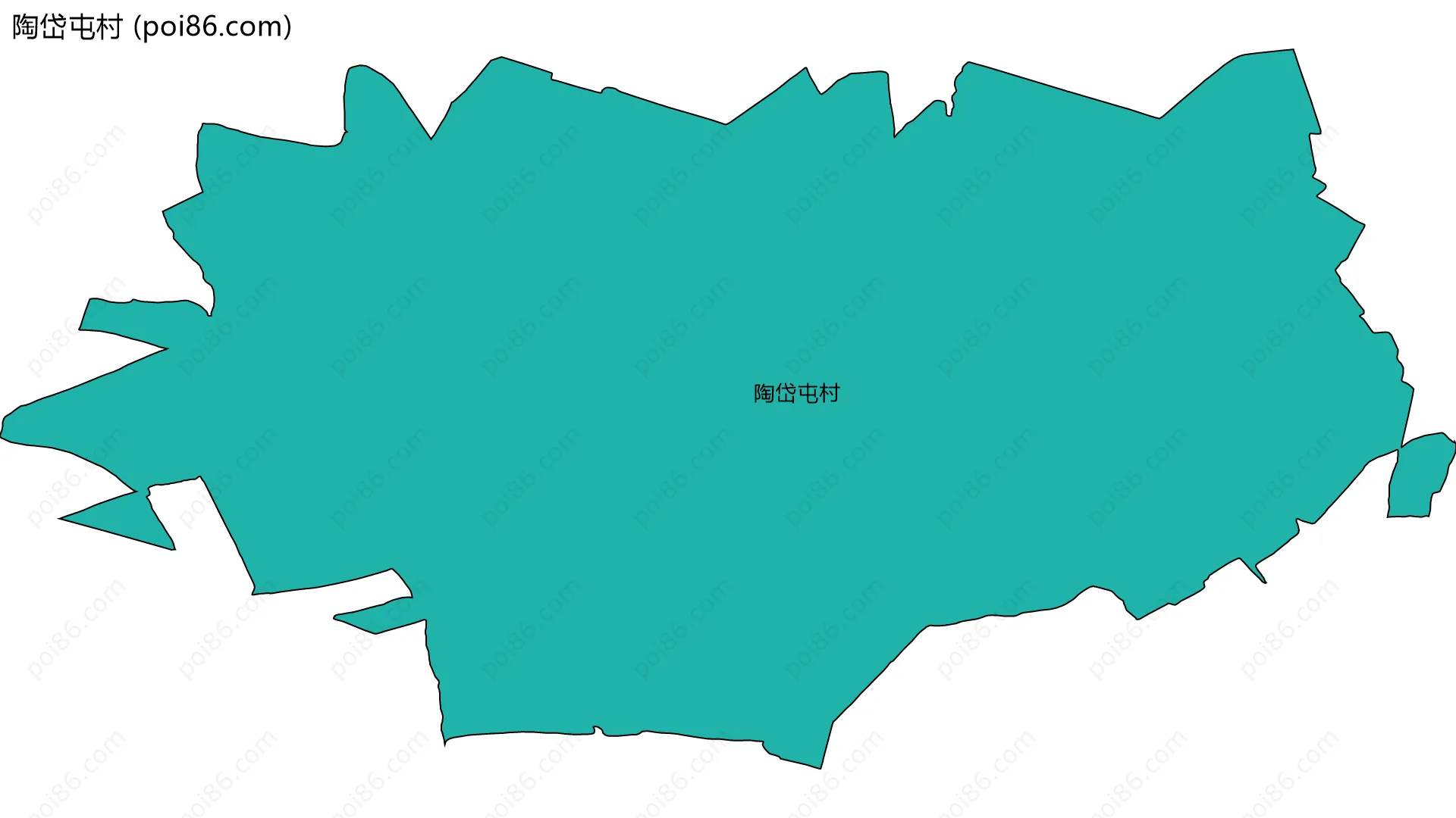 陶岱屯村边界地图