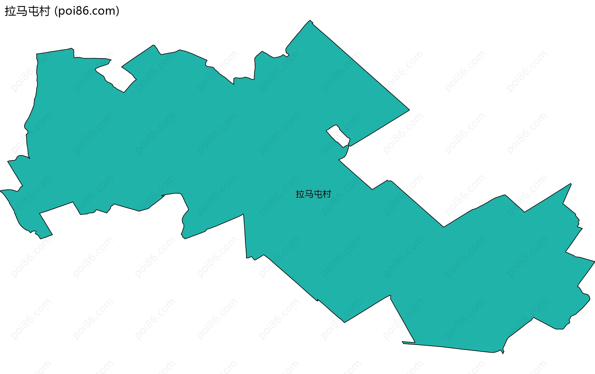 拉马屯村边界地图
