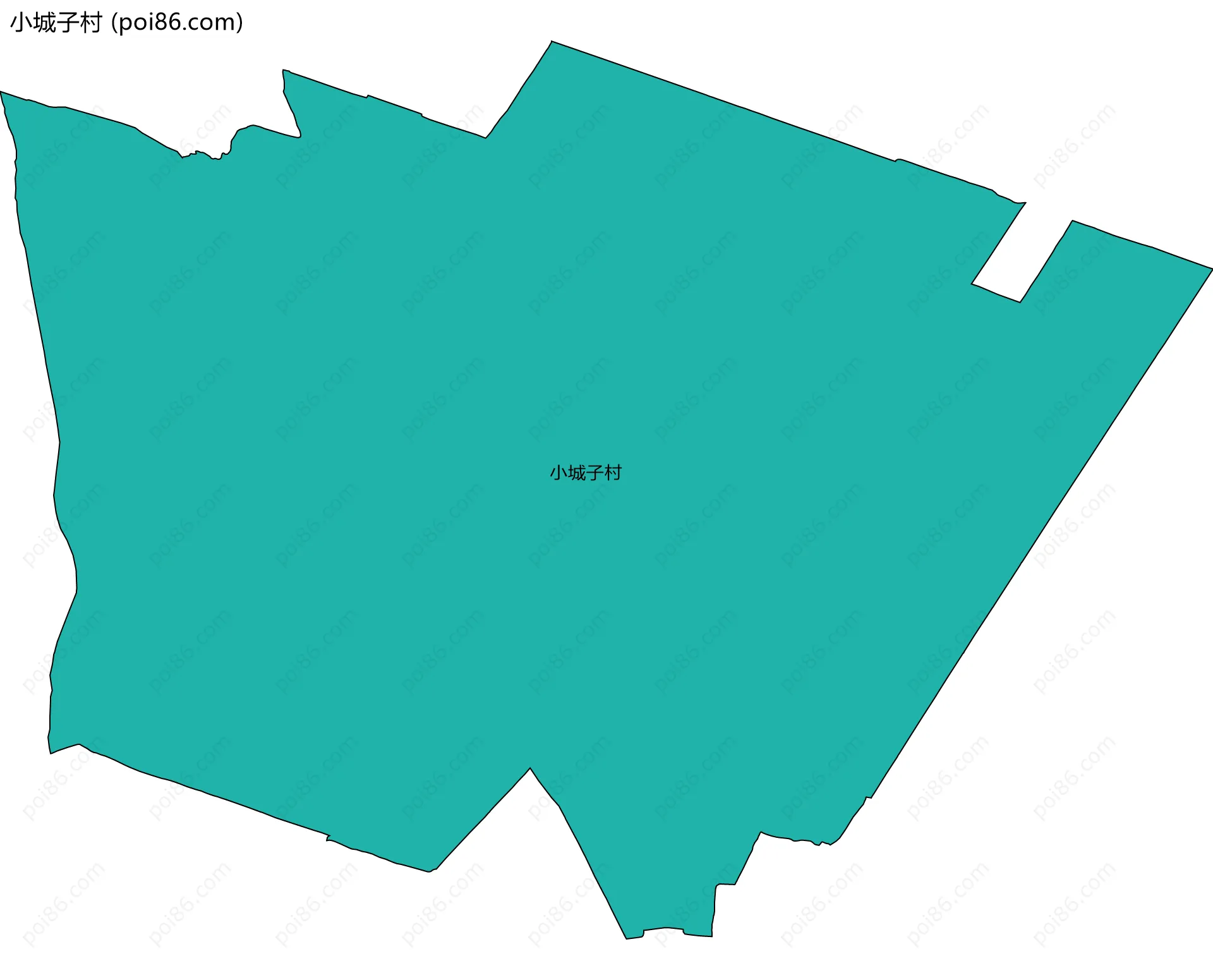 小城子村边界地图