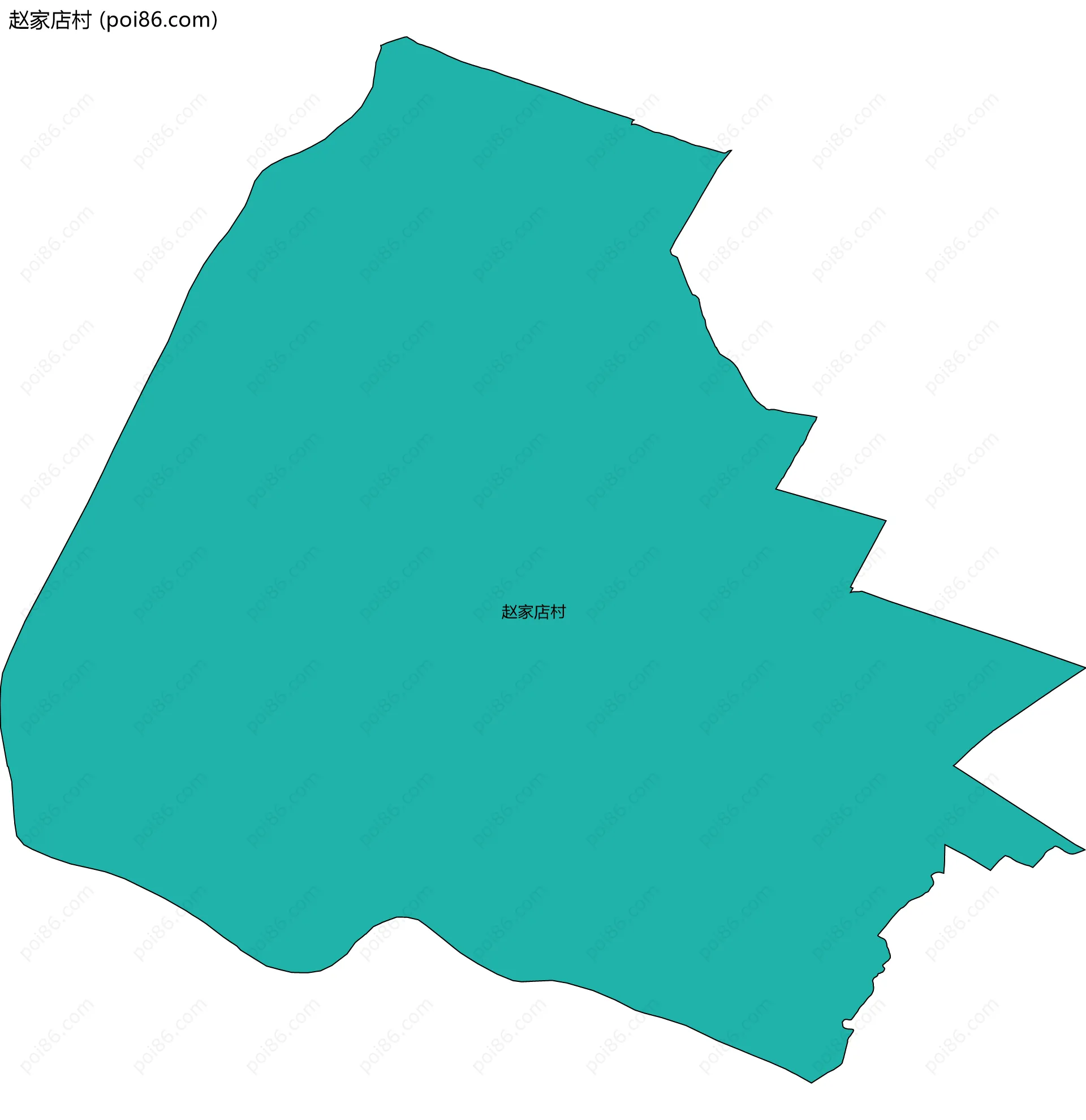 赵家店村边界地图