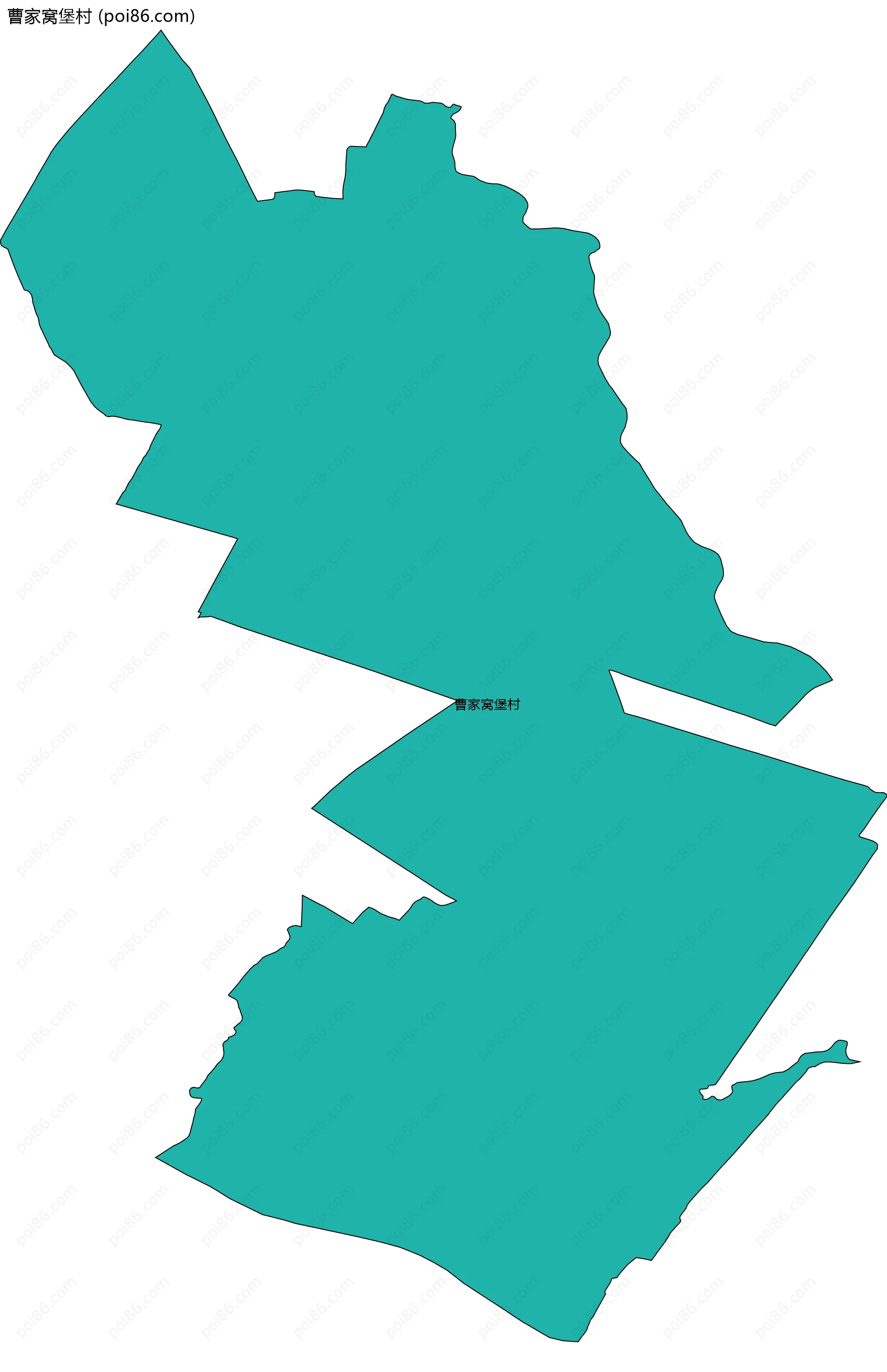 曹家窝堡村边界地图