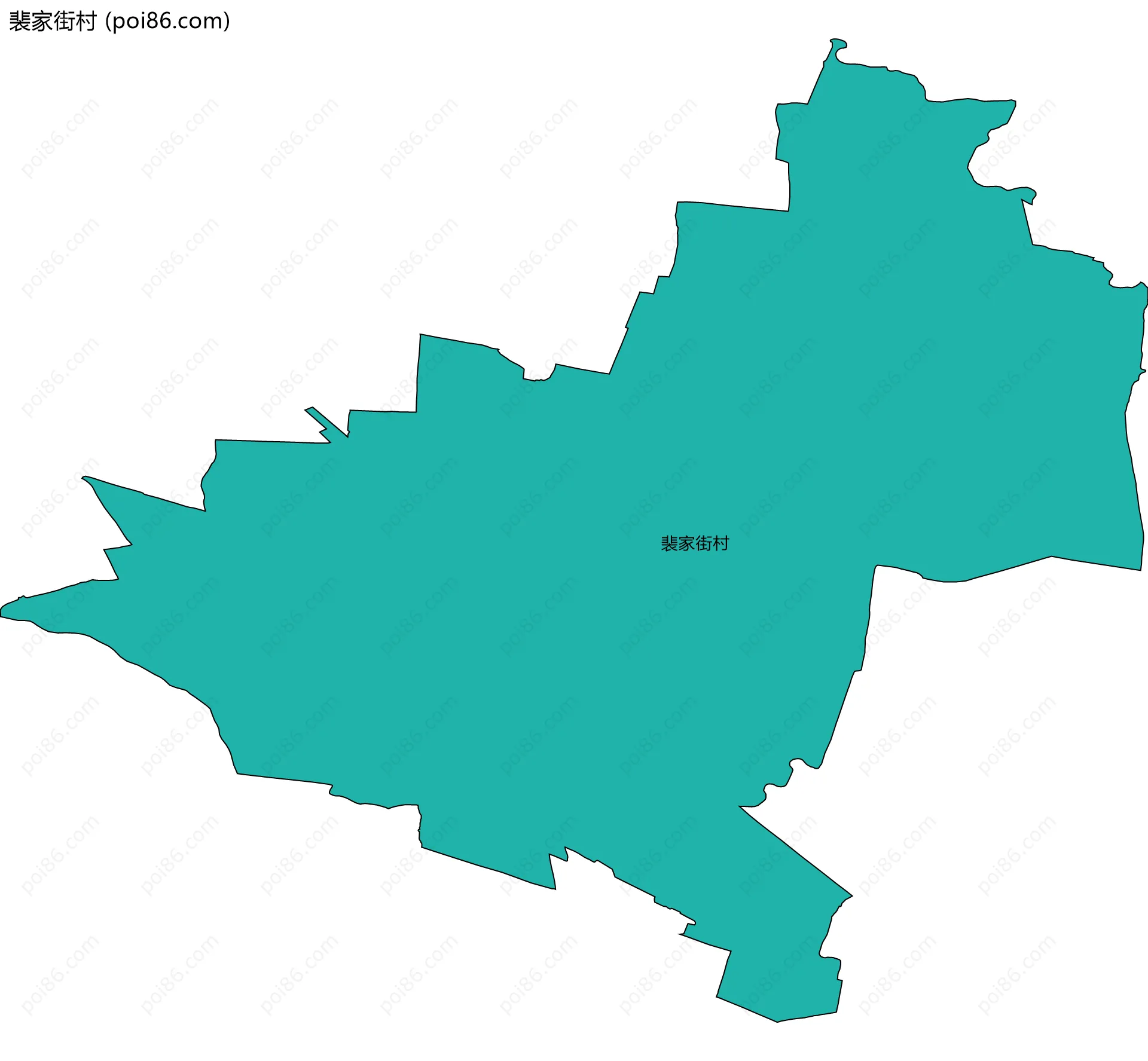 裴家街村边界地图