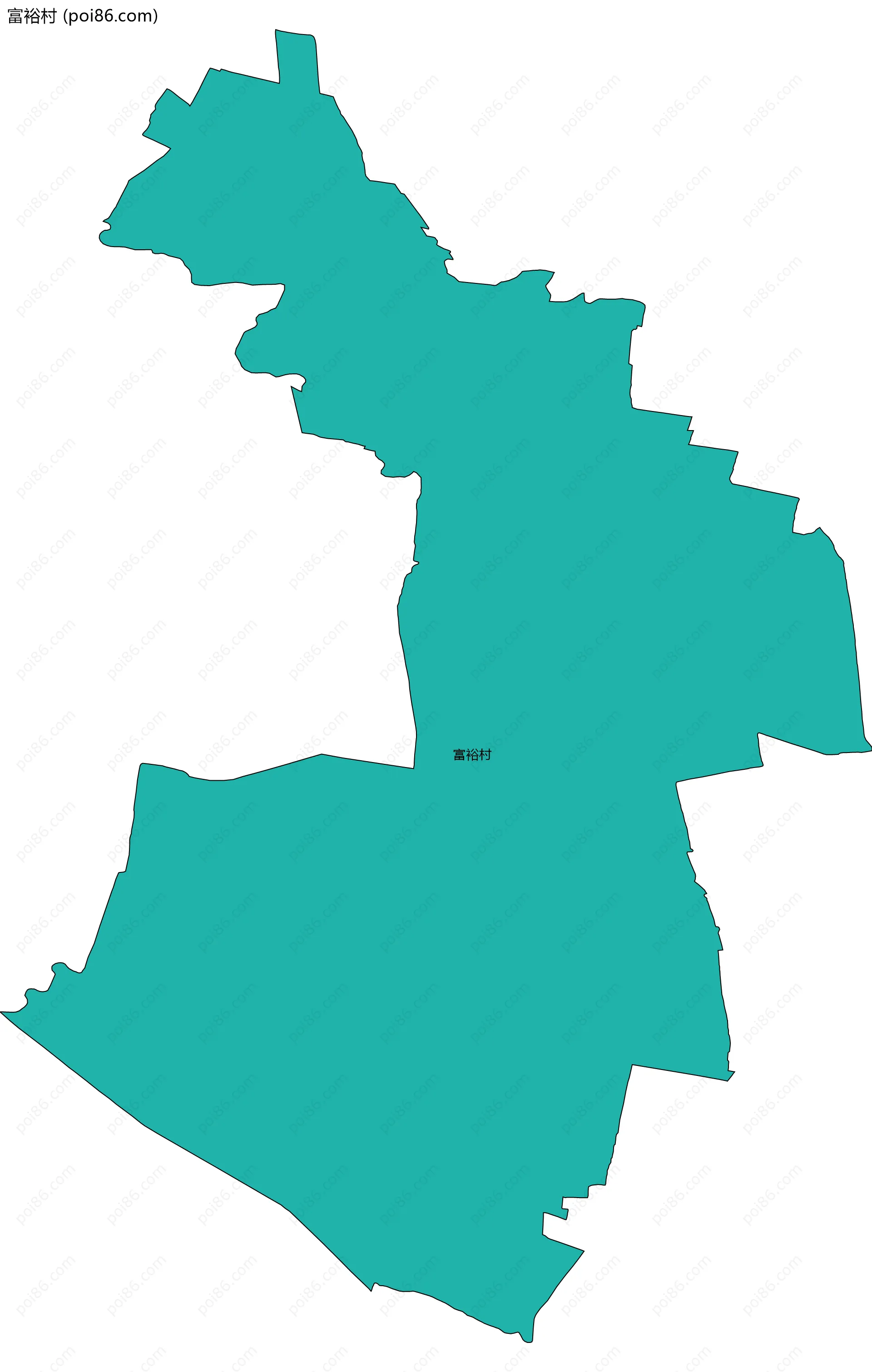 富裕村边界地图