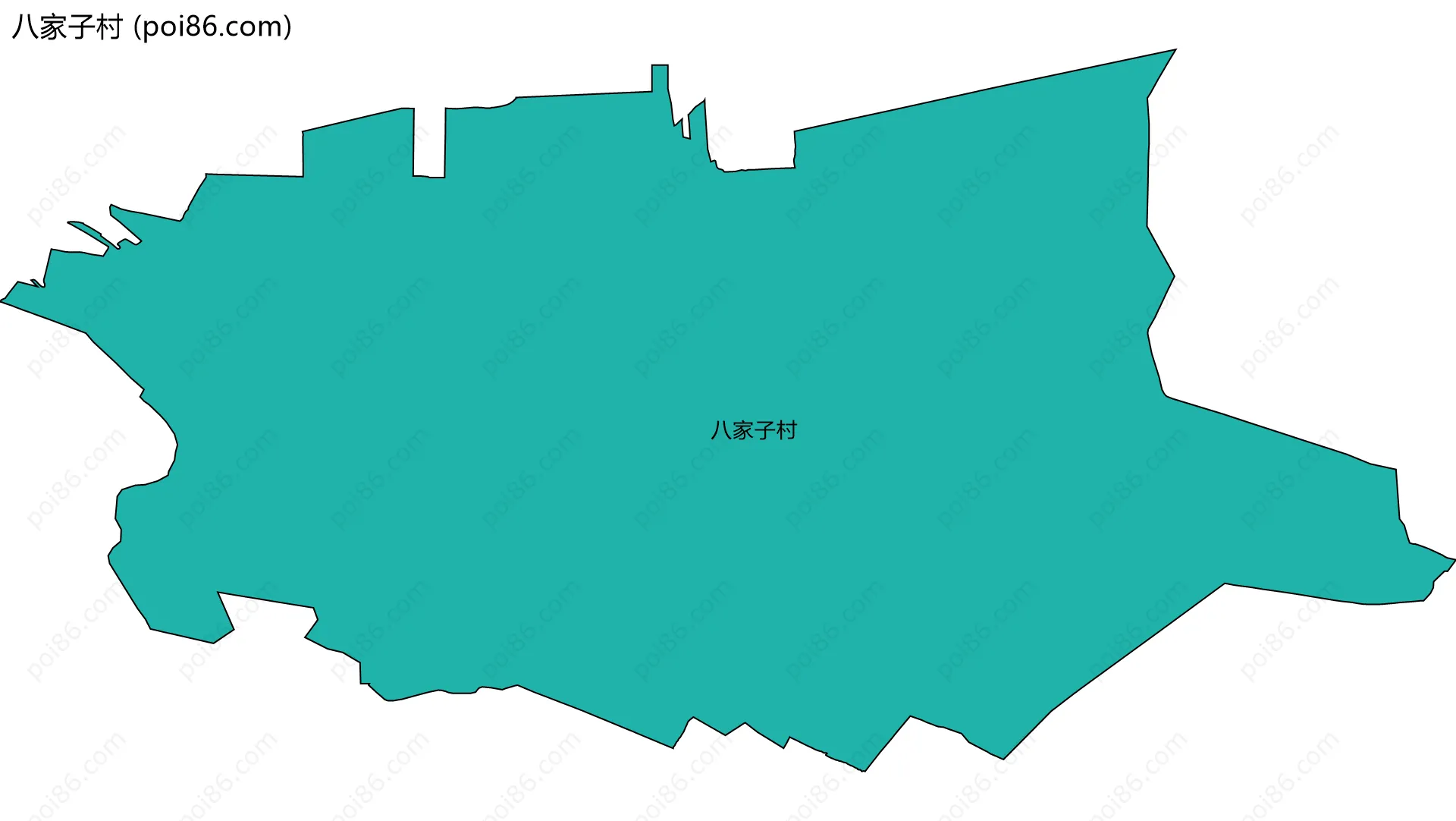 八家子村边界地图