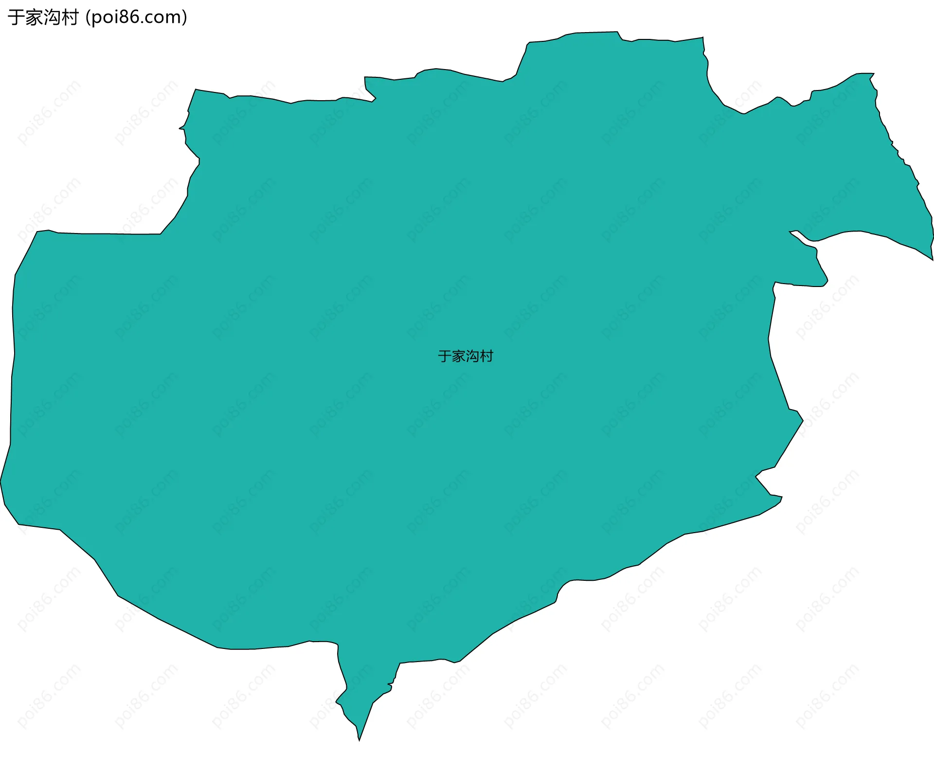 于家沟村边界地图