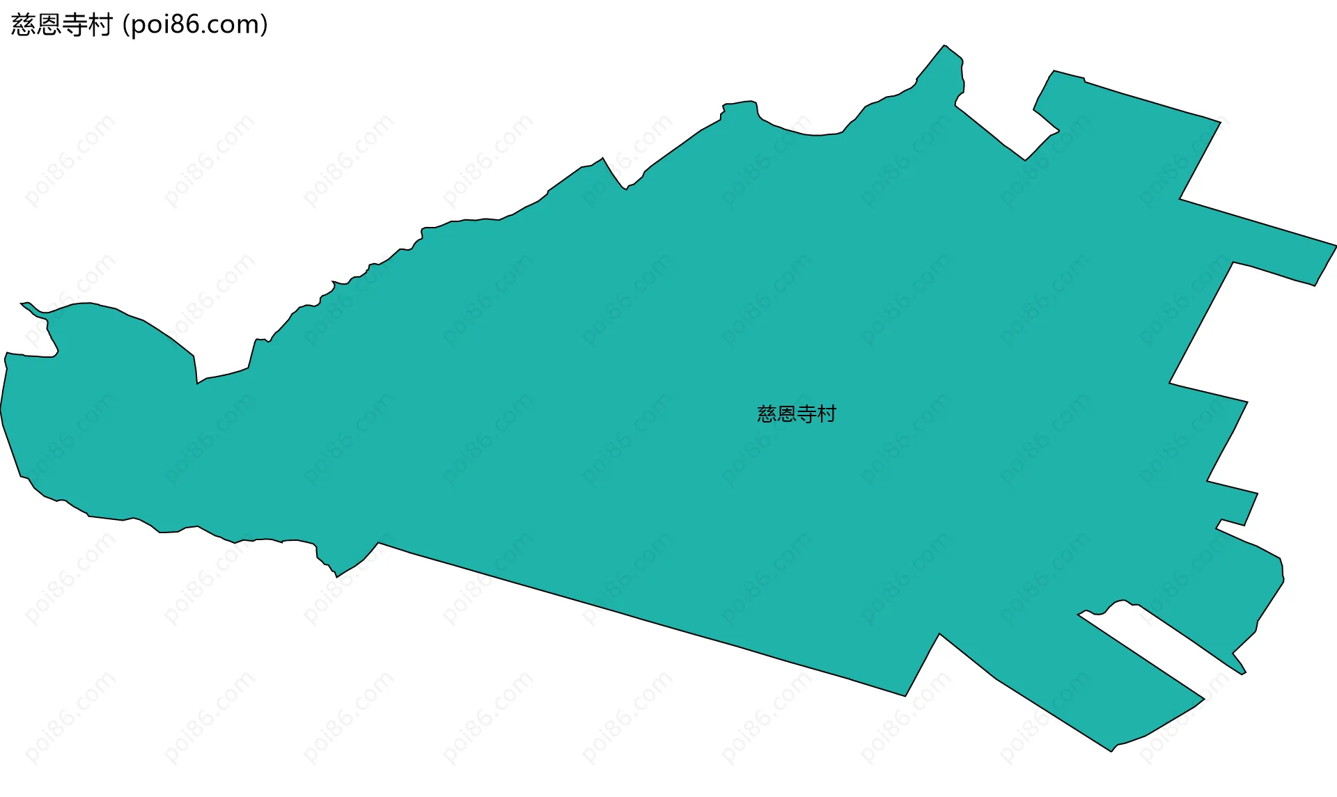 慈恩寺村边界地图