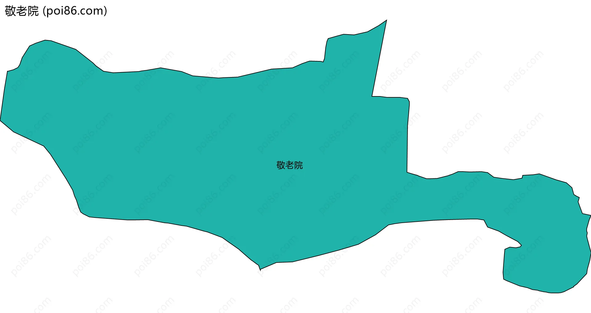 敬老院边界地图