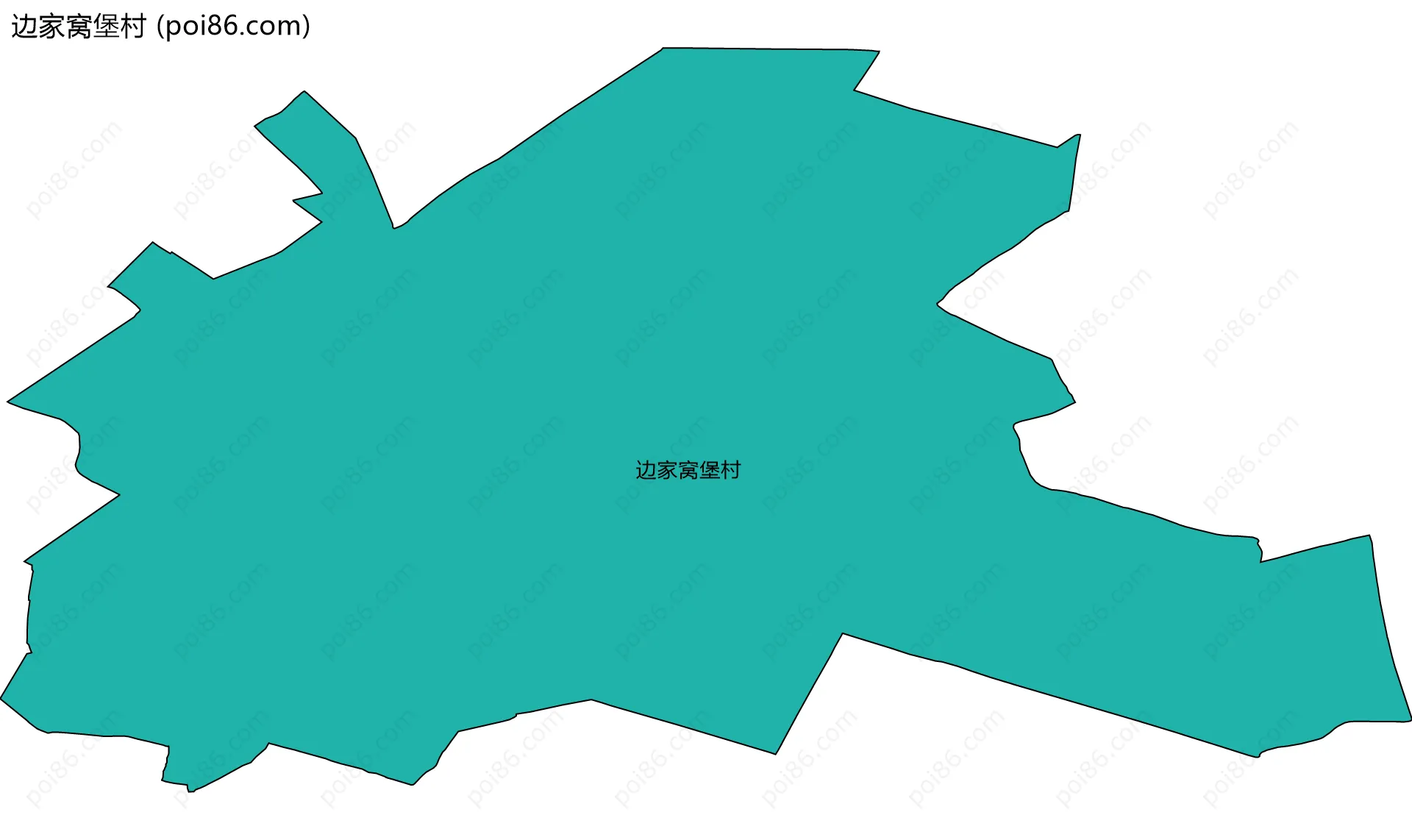 边家窝堡村边界地图