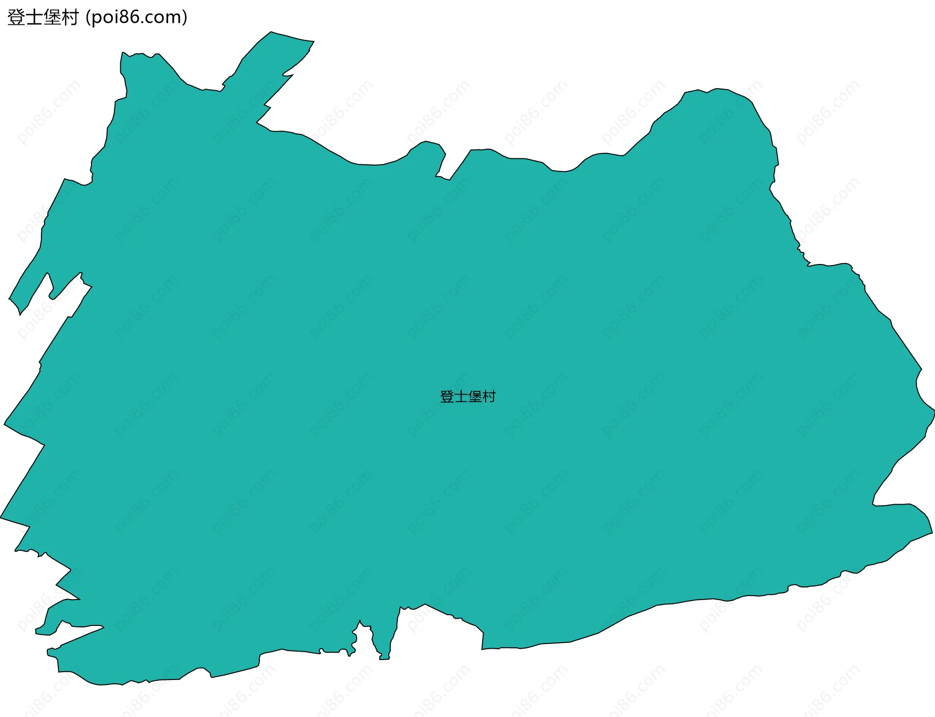 登士堡村边界地图