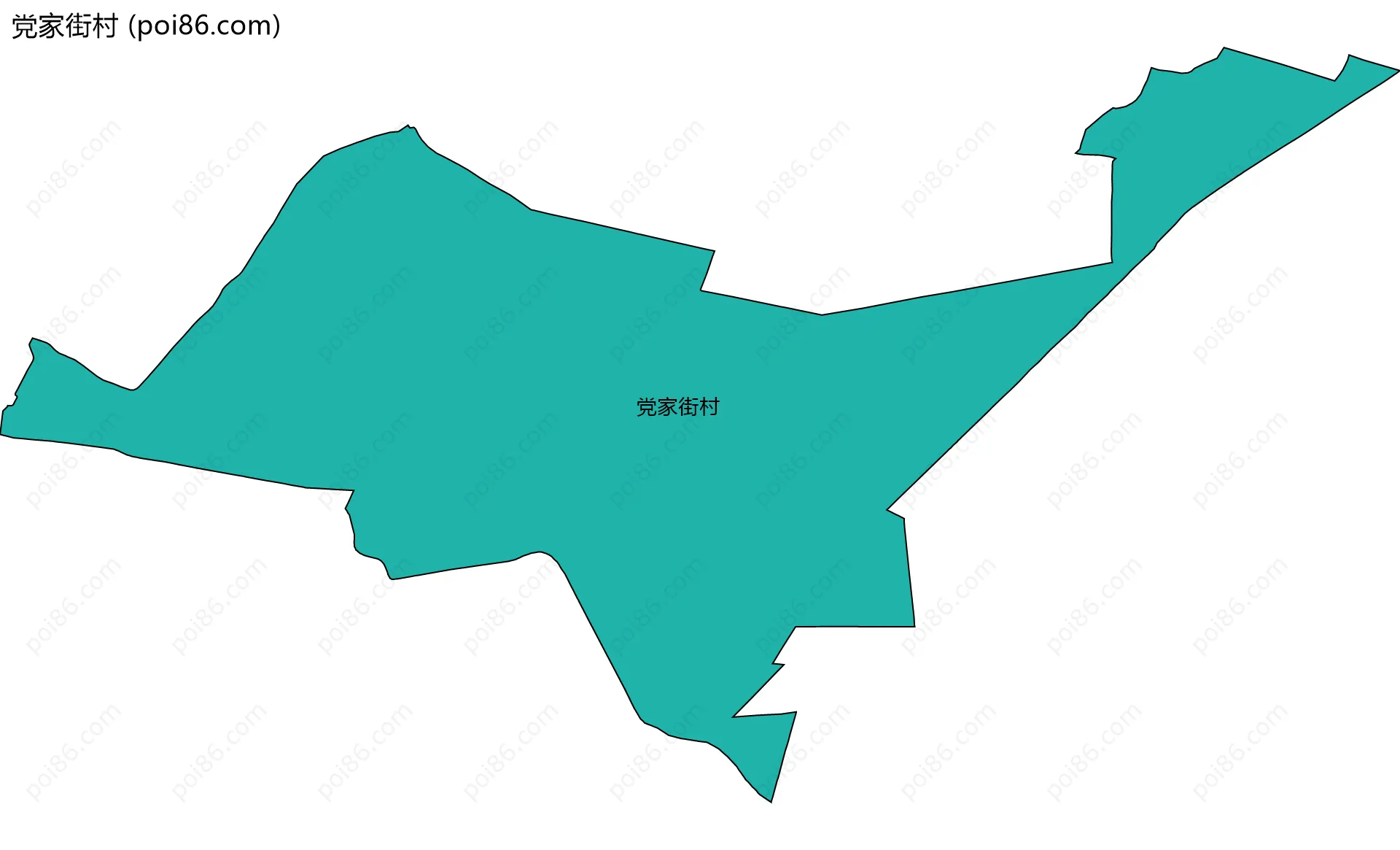 党家街村边界地图