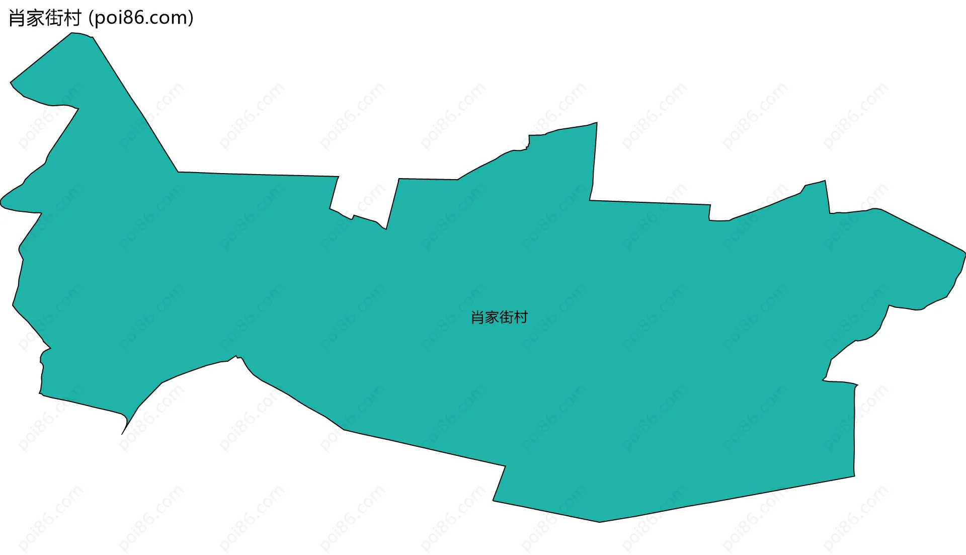 肖家街村边界地图