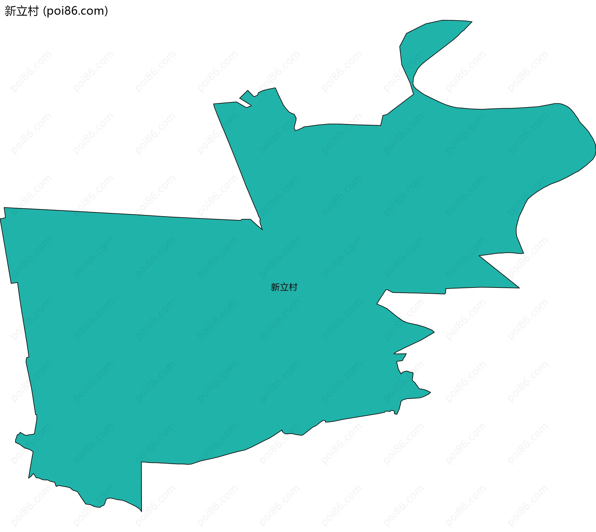新立村边界地图