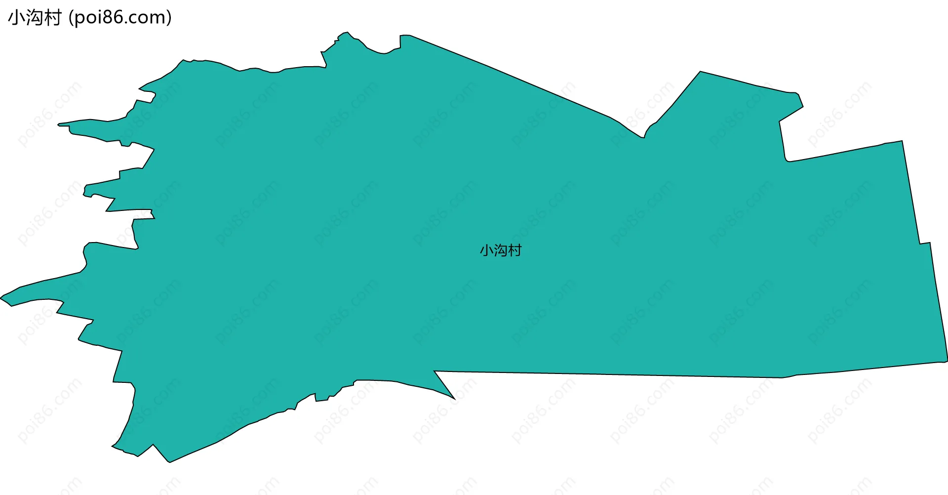 小沟村边界地图