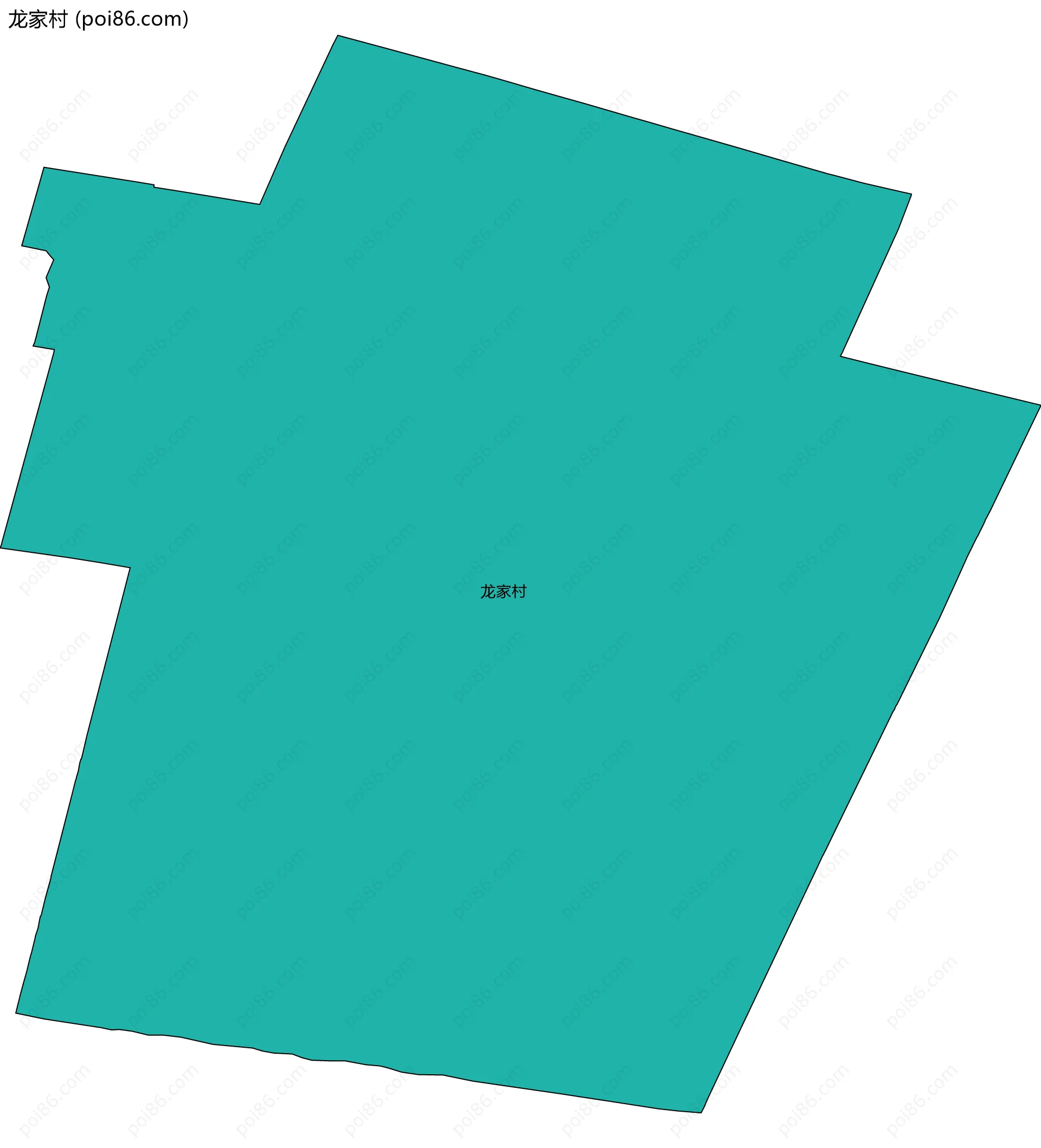 龙家村边界地图