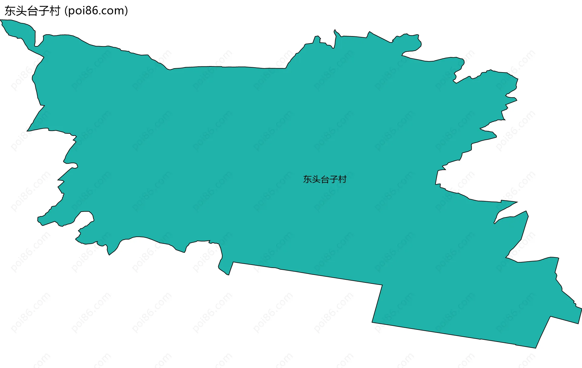 东头台子村边界地图